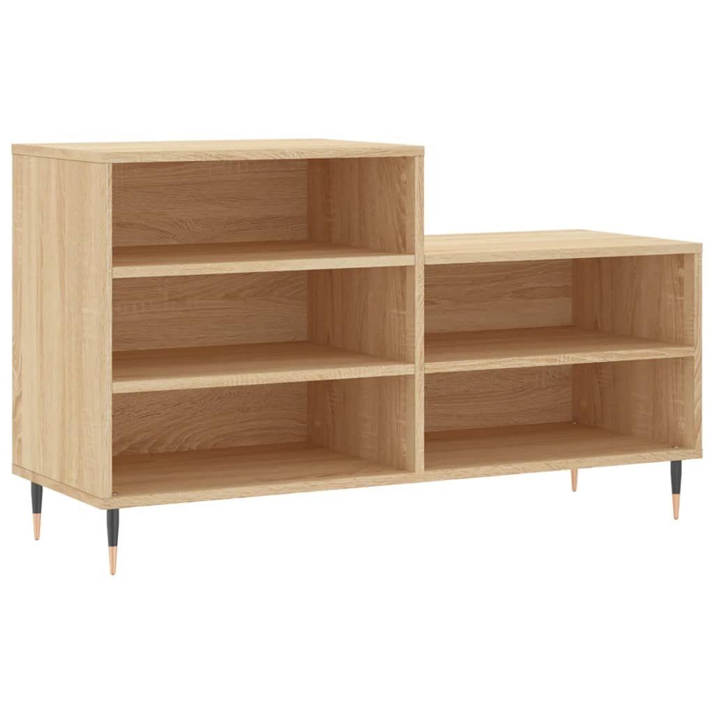 vidaXL Schuhschrank Schuhregal Sonoma Eiche 102x36x60 cm Spanplatte günstig online kaufen