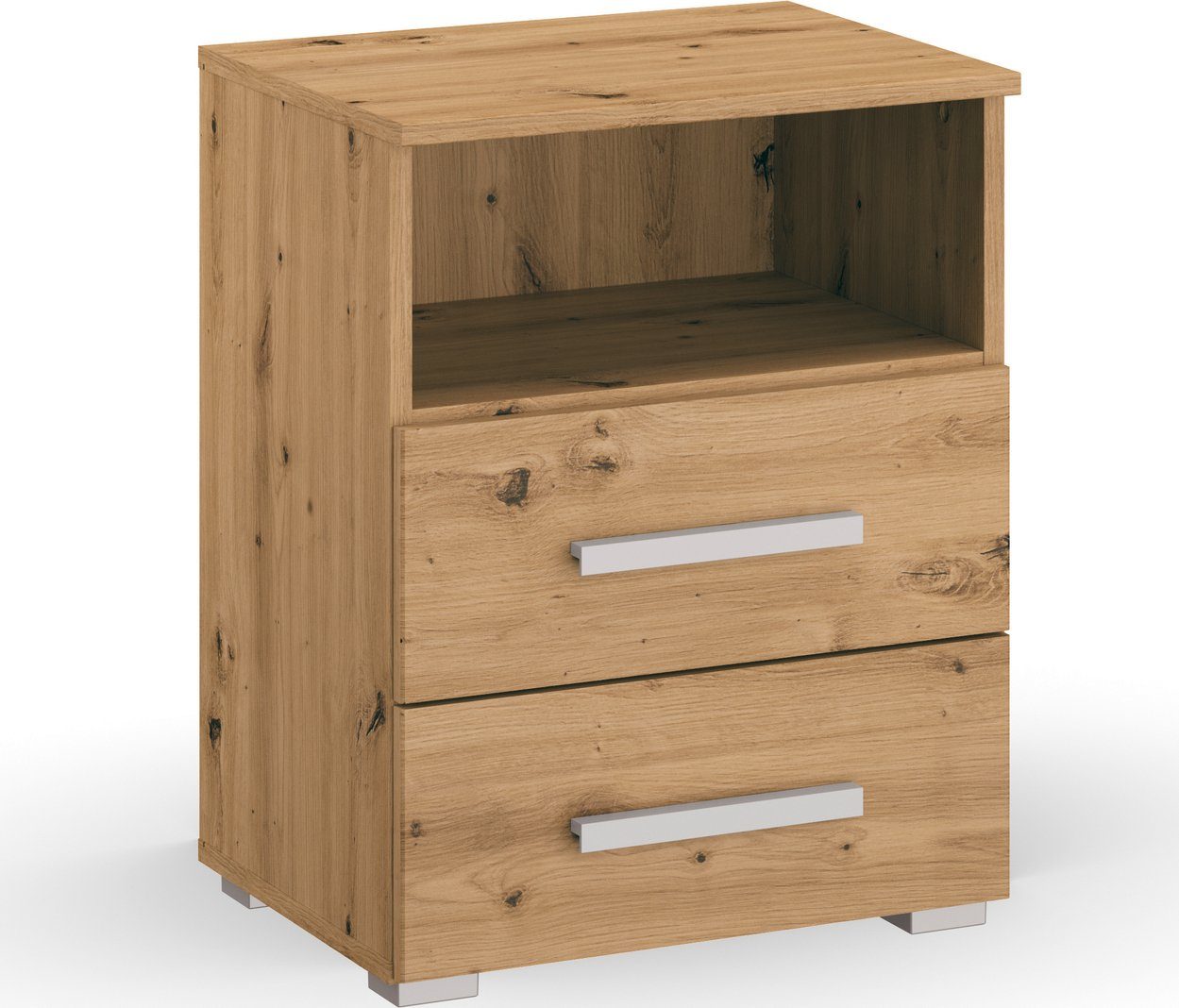 Nachtkommode Nachttisch Nachtkonsole Nachtschrank KOLUNA mit Dekorfront