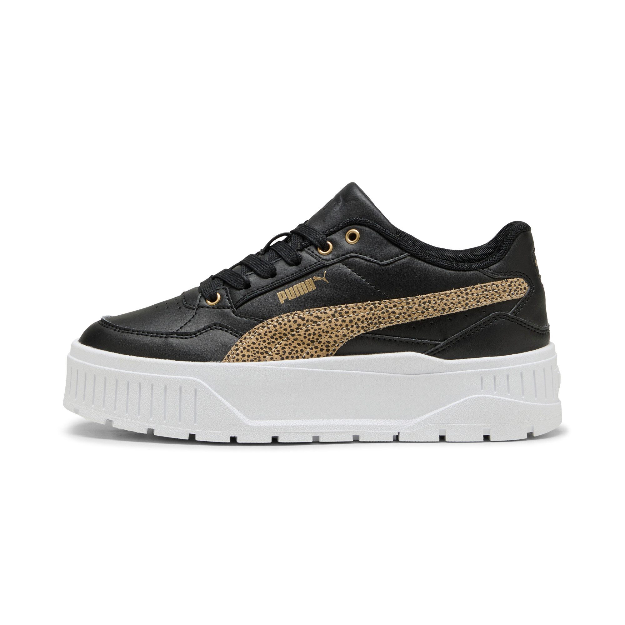 PUMA KARMEN II IDOL TOPCAT Sneaker sportlicher Stil, mit Leo-Print, leichte profilierte Gummilaufsohle