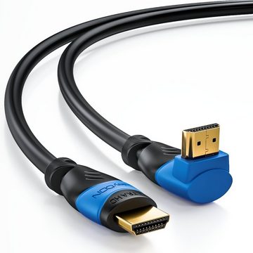 deleyCON deleyCON 5m HDMI 270° Grad Winkel Kabel - HDMI 2.0/1.4a kompatibel HDMI-Kabel