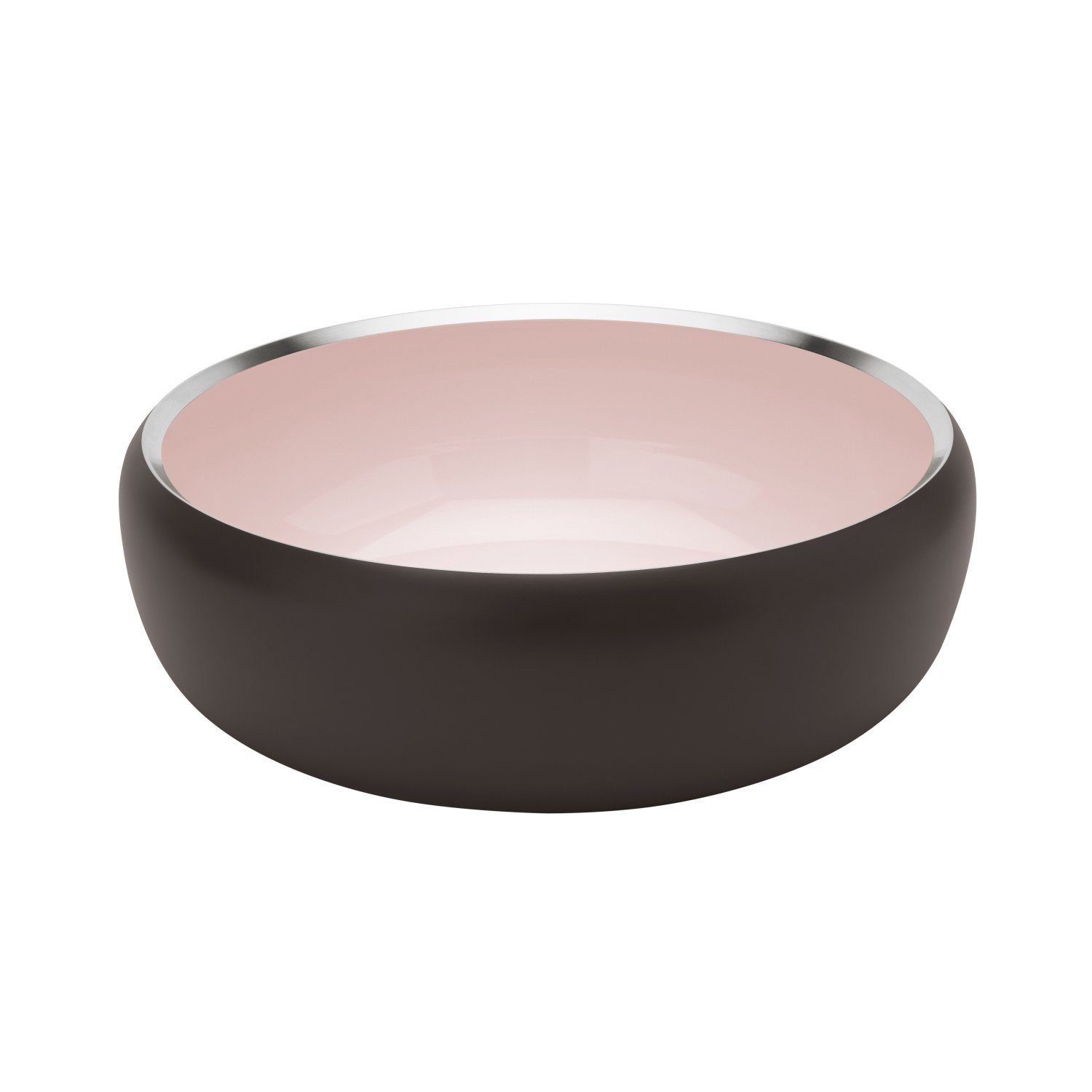 Stelton Obstschale Ora Puderrosa 30 cm, Edelstahl mit Pulverbeschichtung