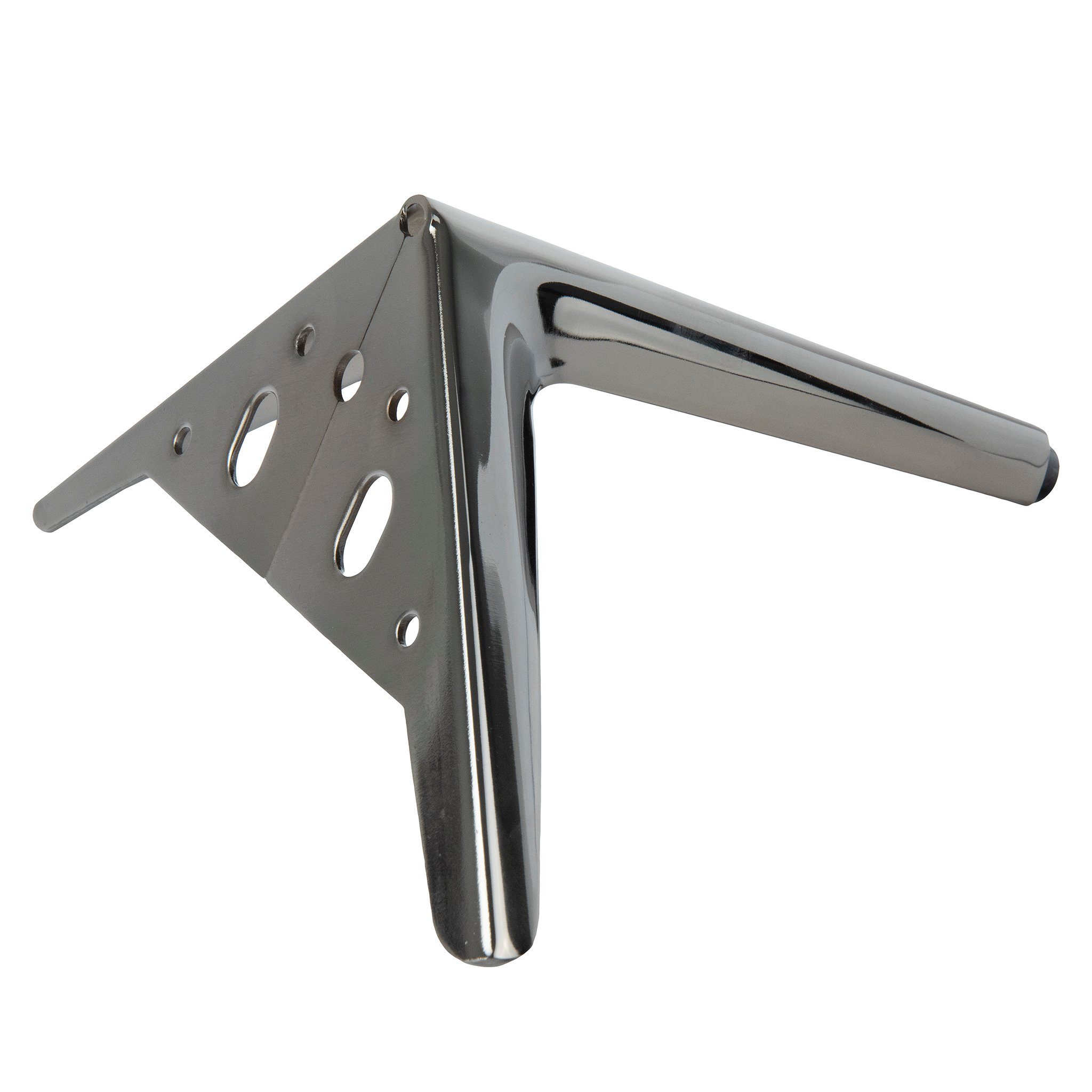 Prima-Online Möbelfuß 4 Stück Möbelfüße Metall möbelbeine Schrank Sofa Couch Dunkles Nickel