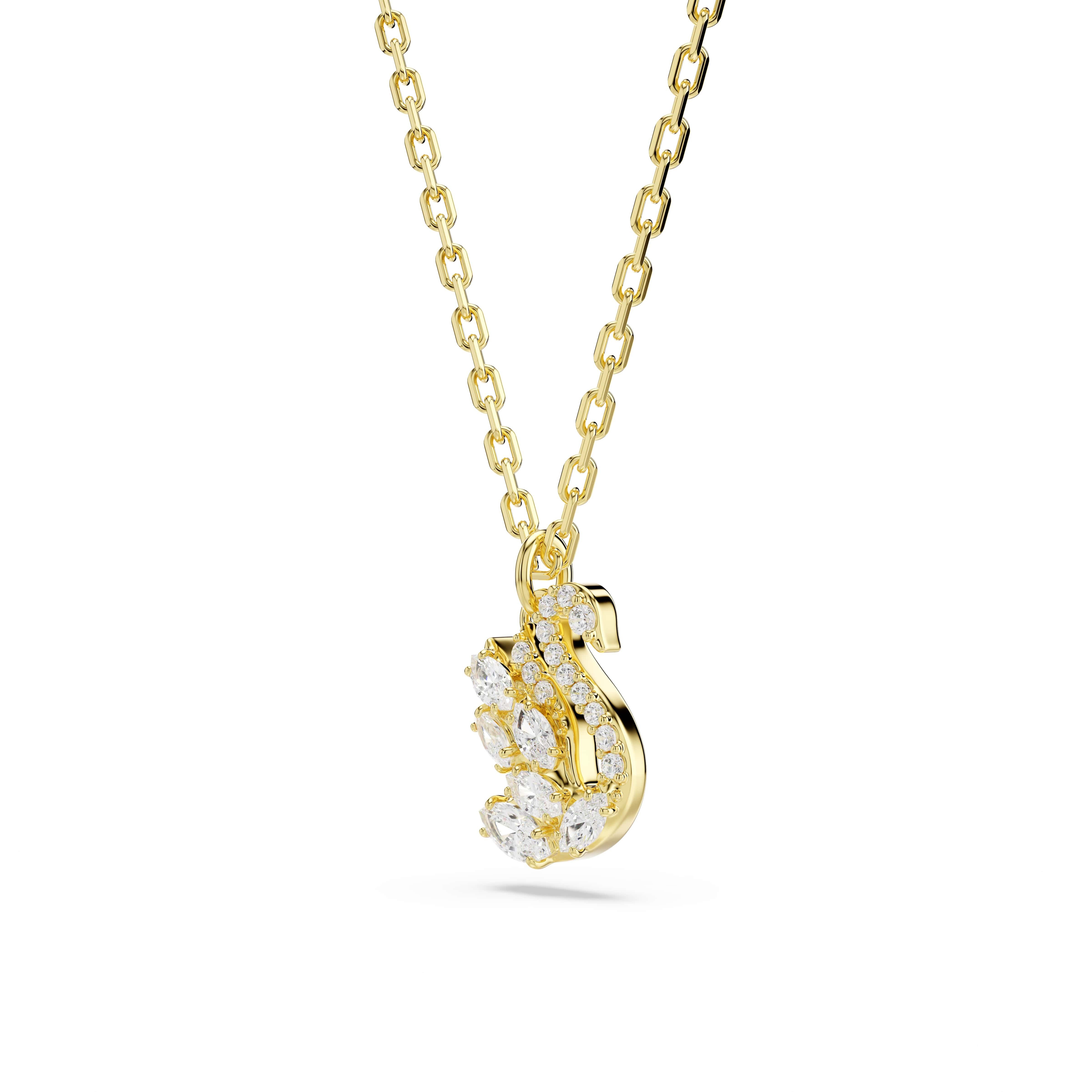 Swarovski Kette mit Anhänger Schmuck Geschenk SWAN Halskette, mit Swarovski® Kristall