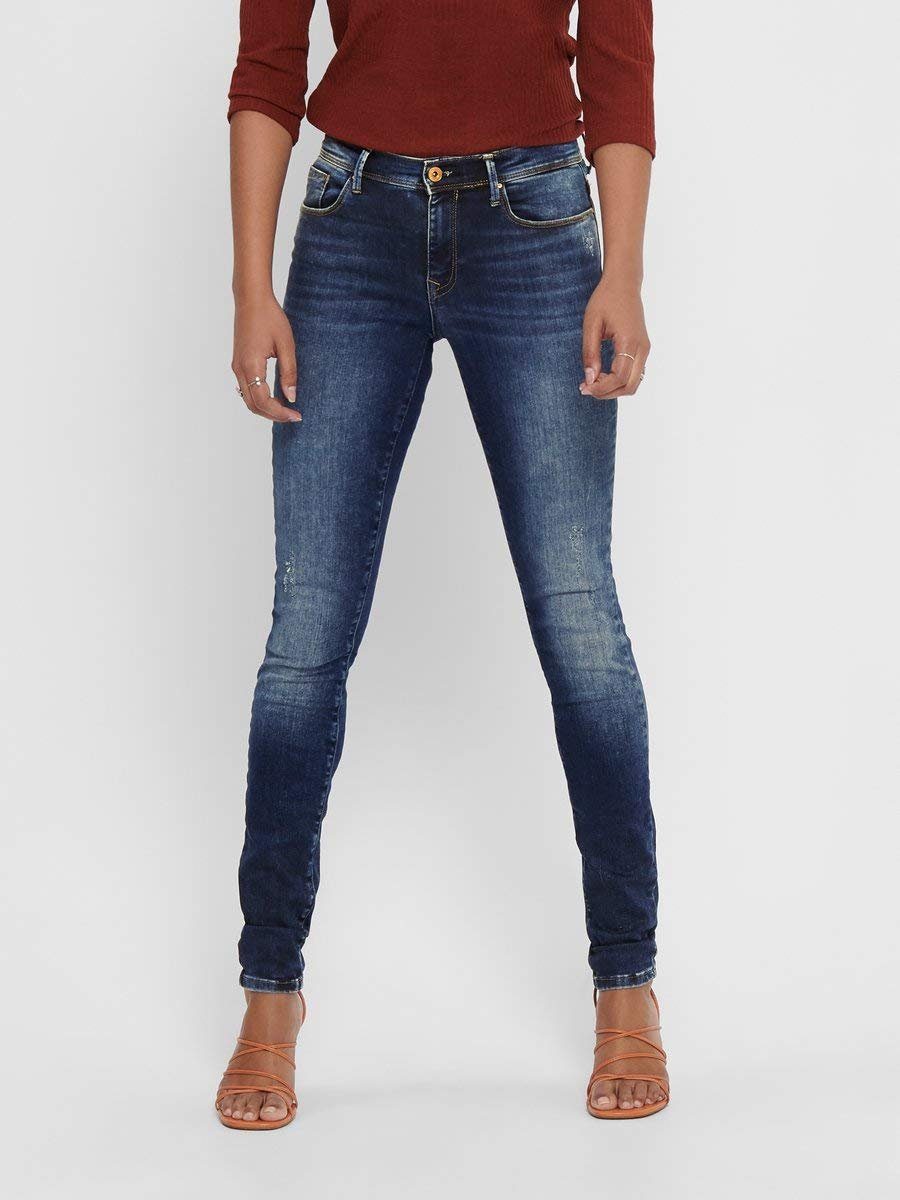 ONLY blau 5-Pocket-Jeans regular (1-tlg)