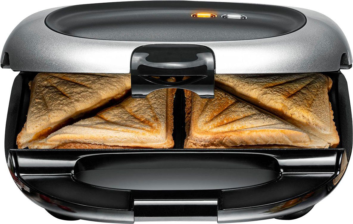 Rommelsbacher Sandwichmaker ST 1000, 950 (ca. 2 12 für cm) W, XL x 12 Toasts American