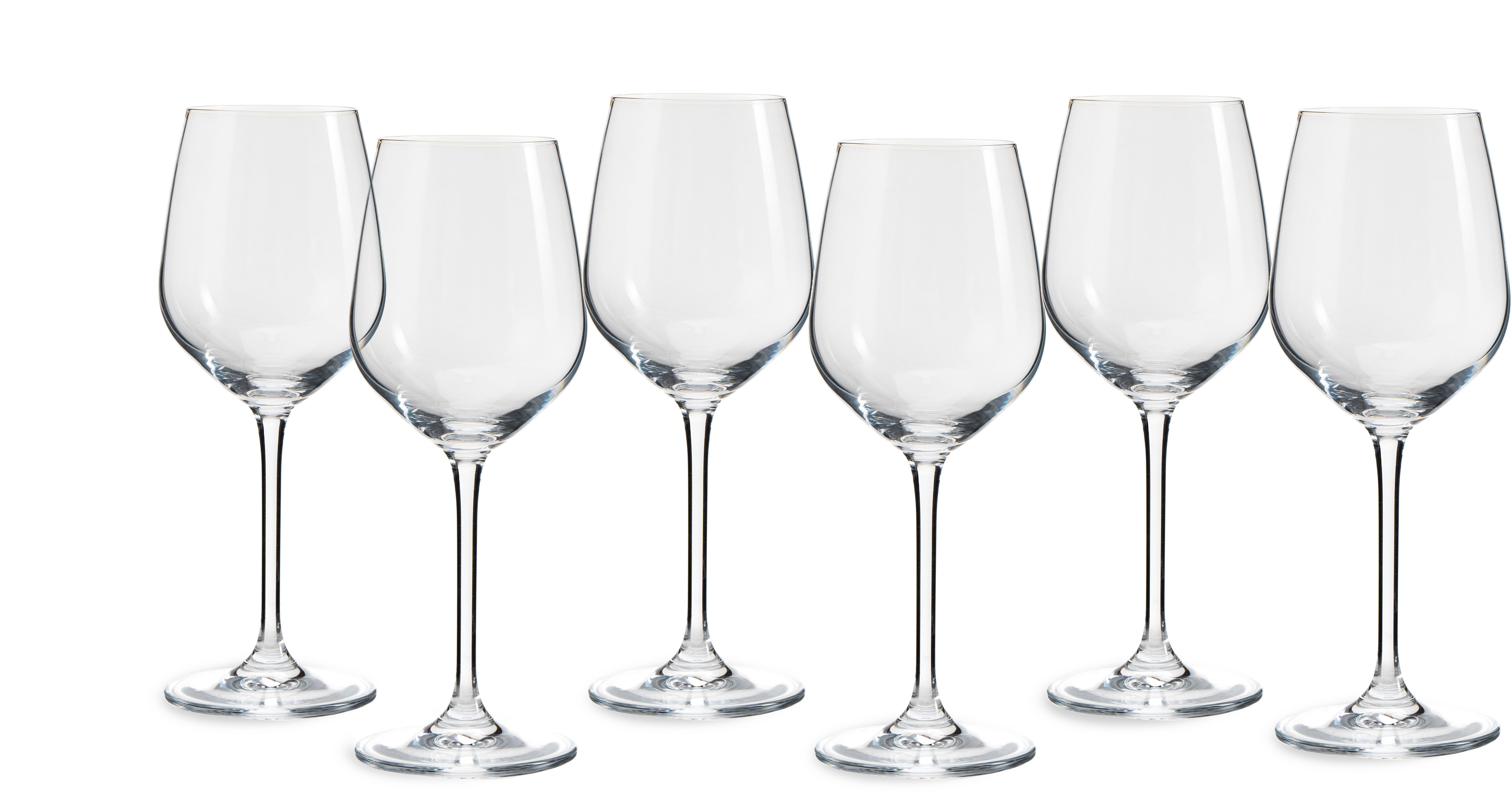 ECHTWERK Weißweinglas Set, ca. 370 ml, Glas, aus hochwertigem Glas mit zeitlosem Design