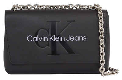 Calvin Klein Jeans Umhängetasche SCULPTED EW FLAP CONV25 MONO, mit großflächigem Markenlogo vorne
