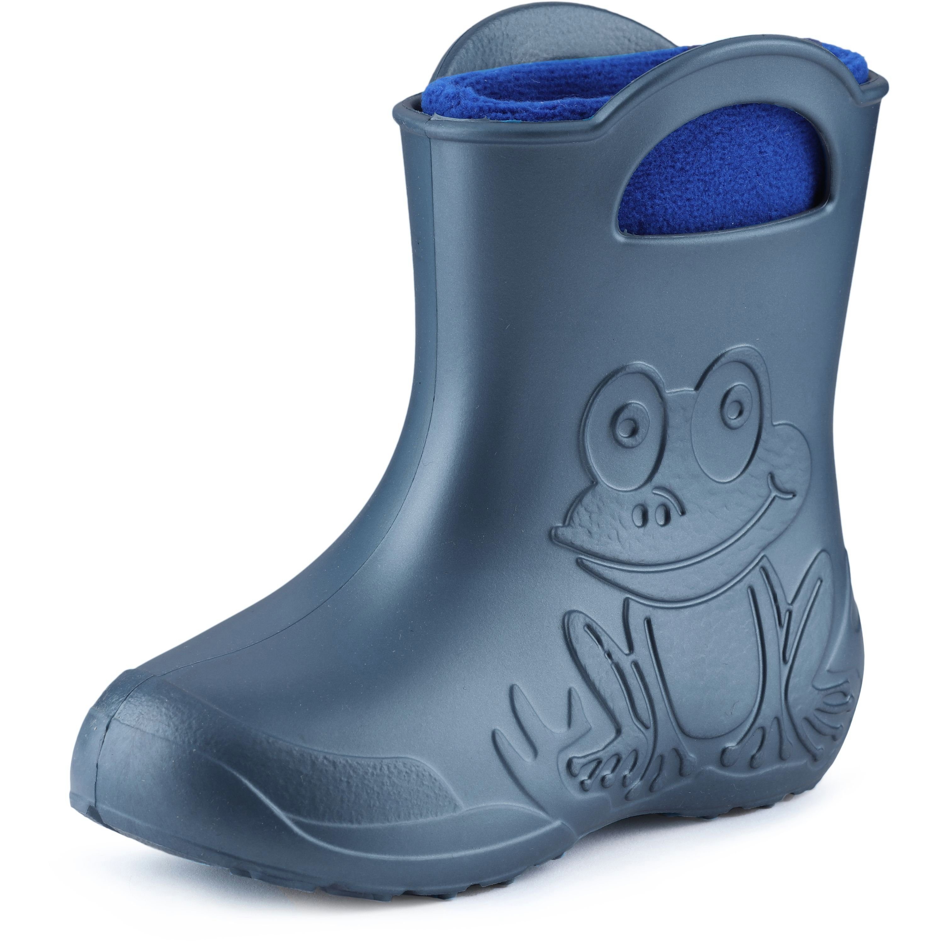 Ladeheid Kinder EVA federleichte Regenschuhe LA-CA-03 Gummistiefel mit herausnehmbares Innenfutter