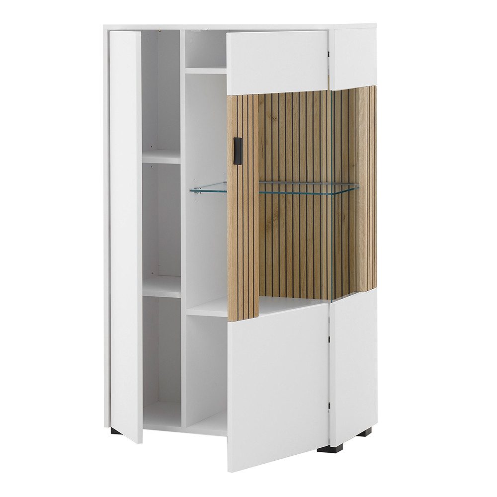 Lomadox Highboard HUNTER-61, Vitrinenschrank Vitrine Wohnzimmerschrank günstig online kaufen