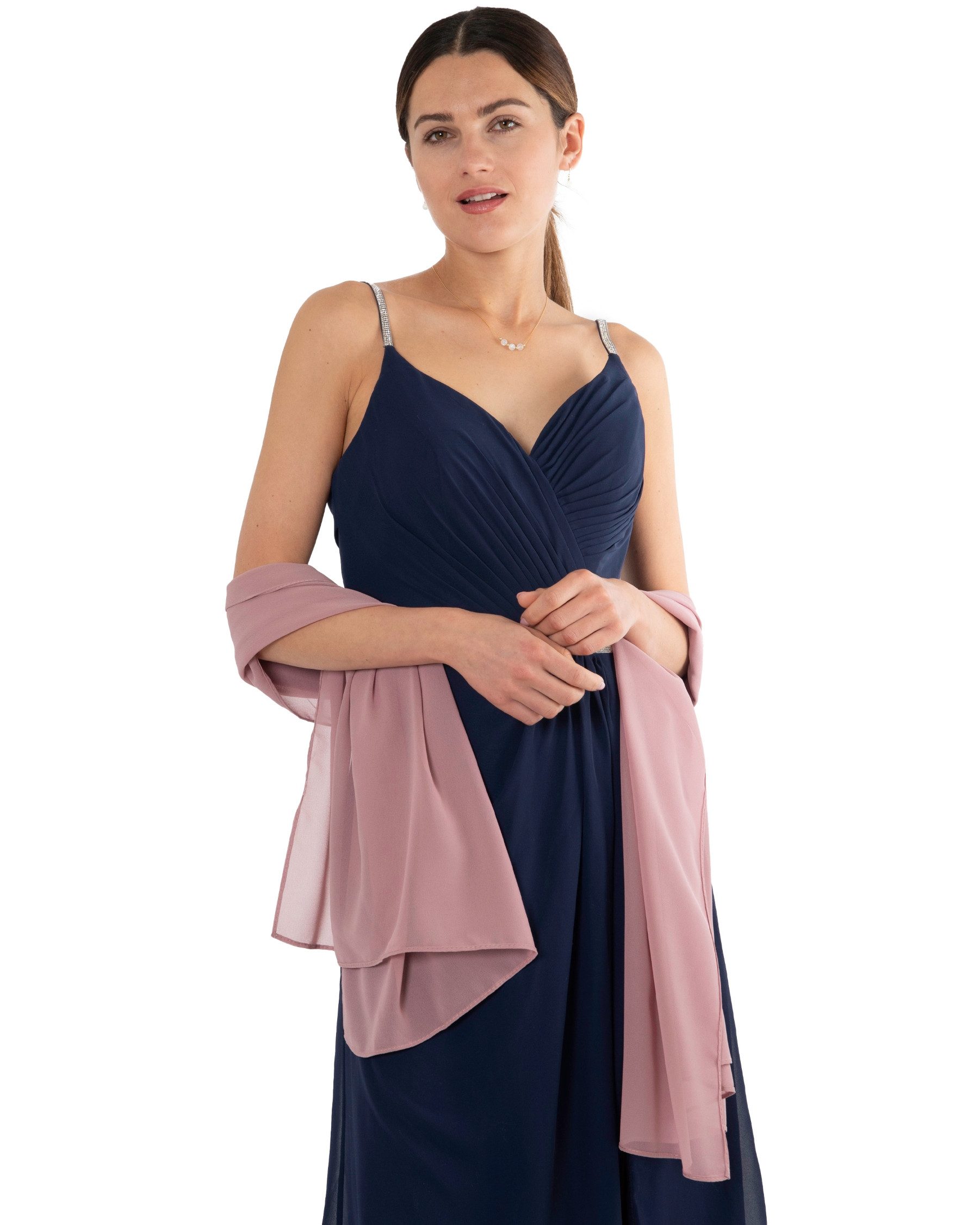 Modeschal Chiffon Schal Stola Umschlagtuch für Abendkleid Cocktailkleid 70x180