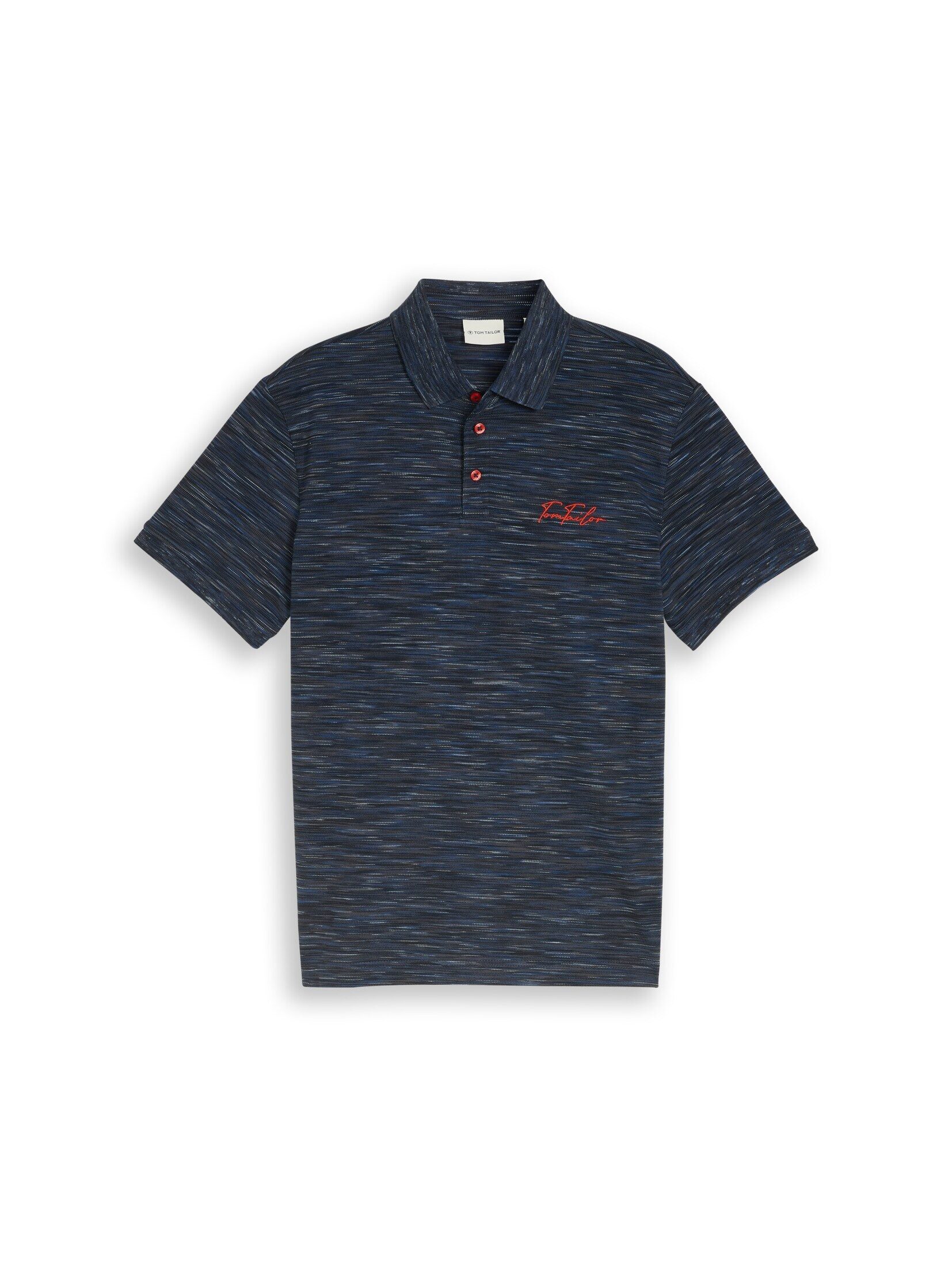 TOM TAILOR Poloshirt Poloshirts Piqué Poloshirt in Melange-Optik