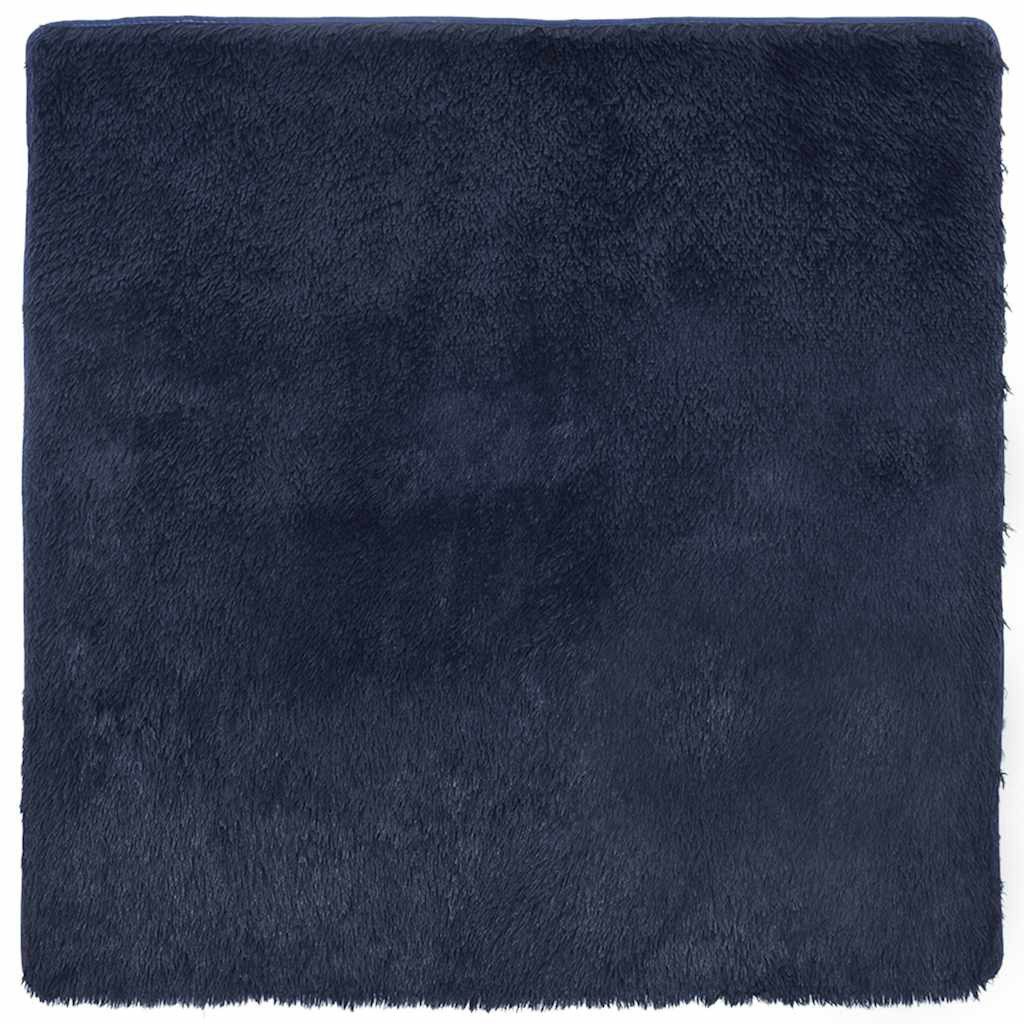 vidaXL Teppich Teppich Shaggy Hochflor NAVARRA Marineblau 120x120 cm Polyes günstig online kaufen