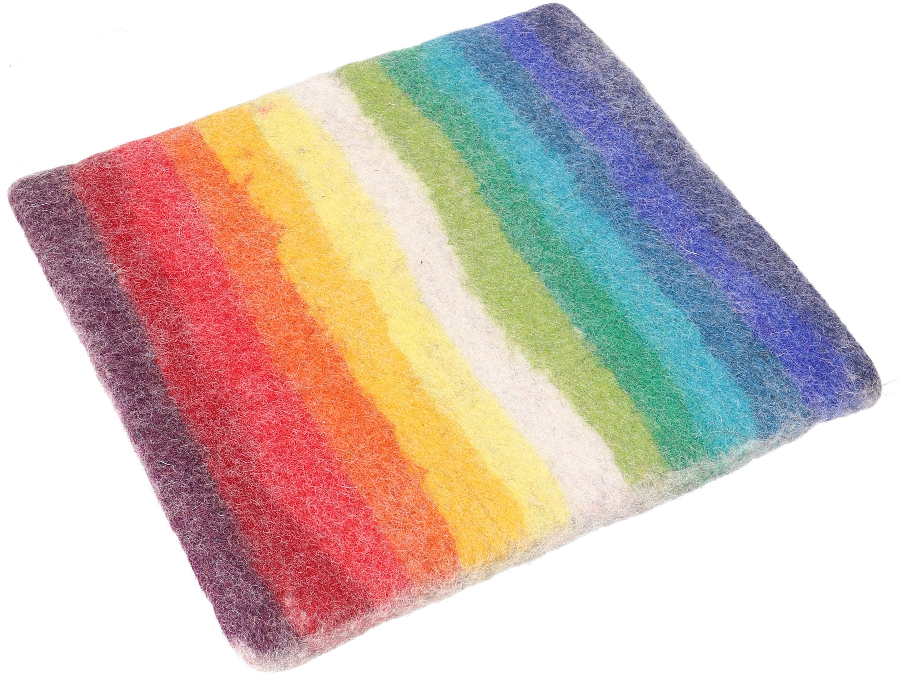 Guru-Shop Meditationskissen Filz Stuhlauflage, Boho Sitzkissen,..