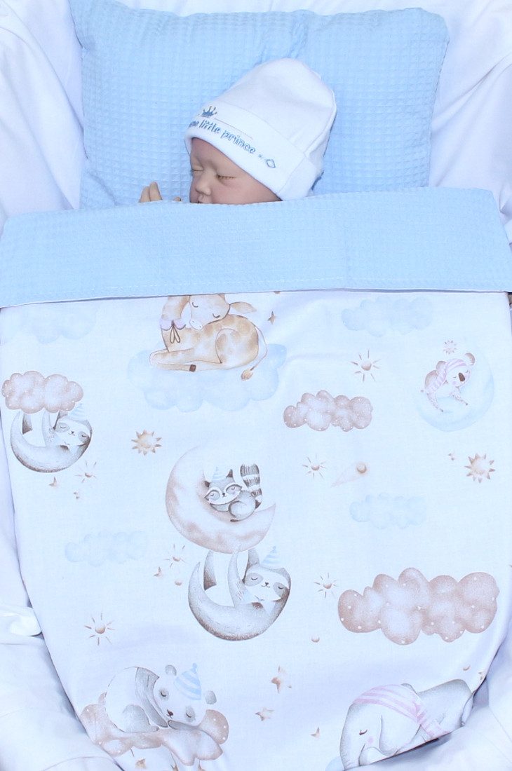 Babydecke Babydecke Waffelpiqué Baumwolle Kuscheldecke Kinderwagendecke, günstig online kaufen