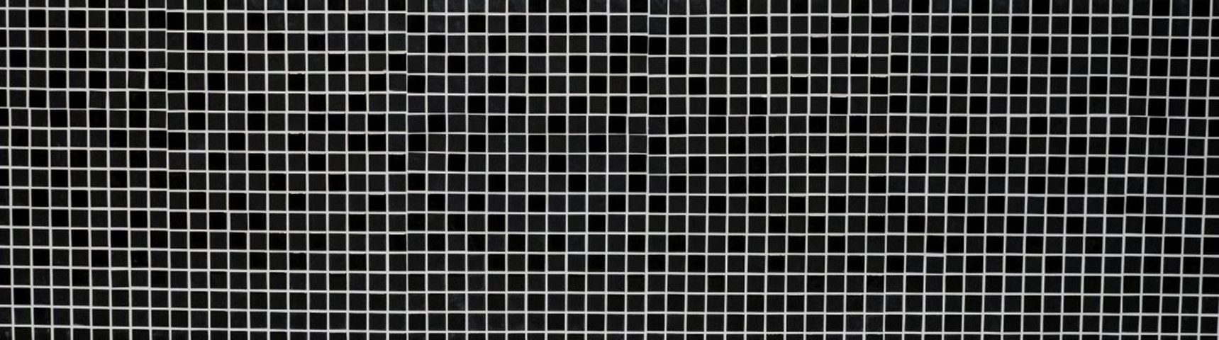 Mosani Mosaikfliesen Quadratisches Glasmosaik Selbstklebend schwarz glanzmatt, Spritzwasserbereich geeignet, Küchenrückwand Spritzschutz