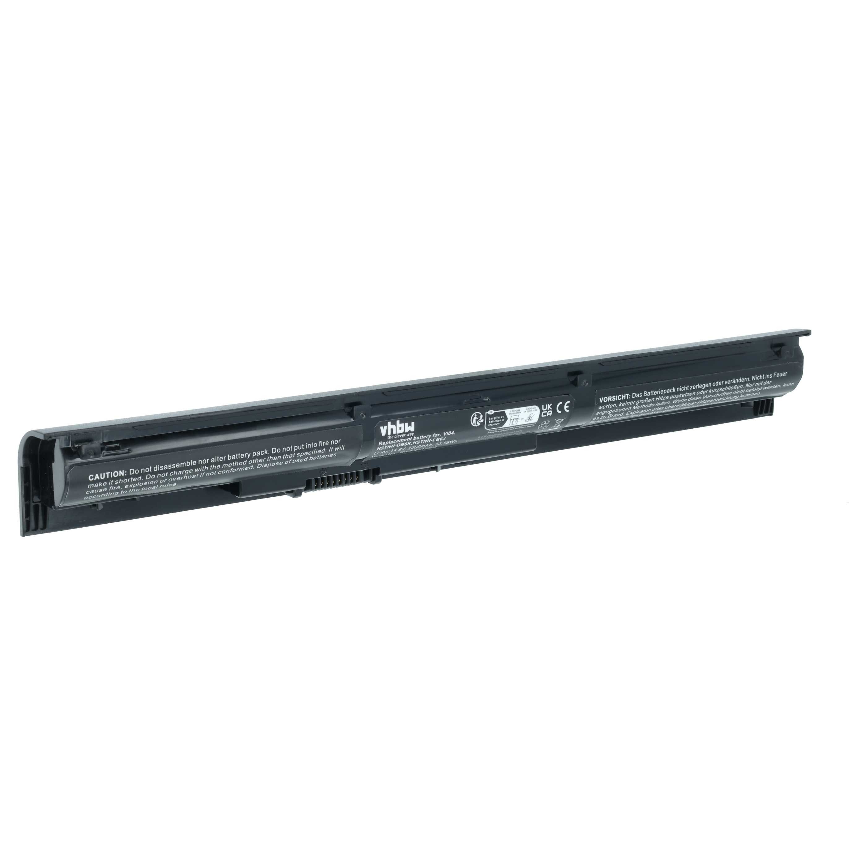 vhbw Akku passend für HP Pavilion 17-f152nr, 17-f154nr, 17-f144nb, Laptop-Akku Akku Li-Ion 2200 mAh (14,4 V, 1 St), Leistungsfähiger Austausch-Akku für Notebook, Wiederaufladbar, Jede