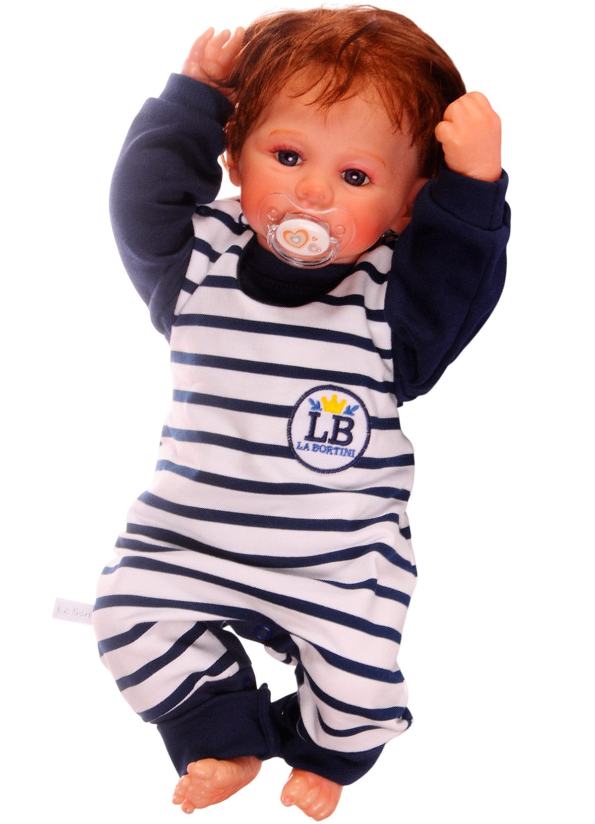 La Bortini Strampler Baby Anzug Erstlingsset für Neugeborene Baby Set neutral (Erstlingsanzug 2-teilig, Latzhose und Shirt langarm) für Neugeborene, 44 50 56 62 68 74 80, unisex