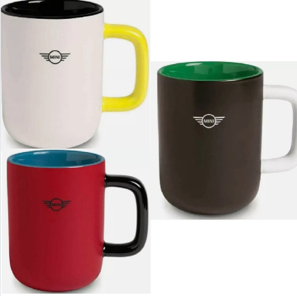 MINI Tasse 3x Original MINI Tasse Kaffeetasse Geschenktasse Becher 0.35 l NEU, 1-tlg.