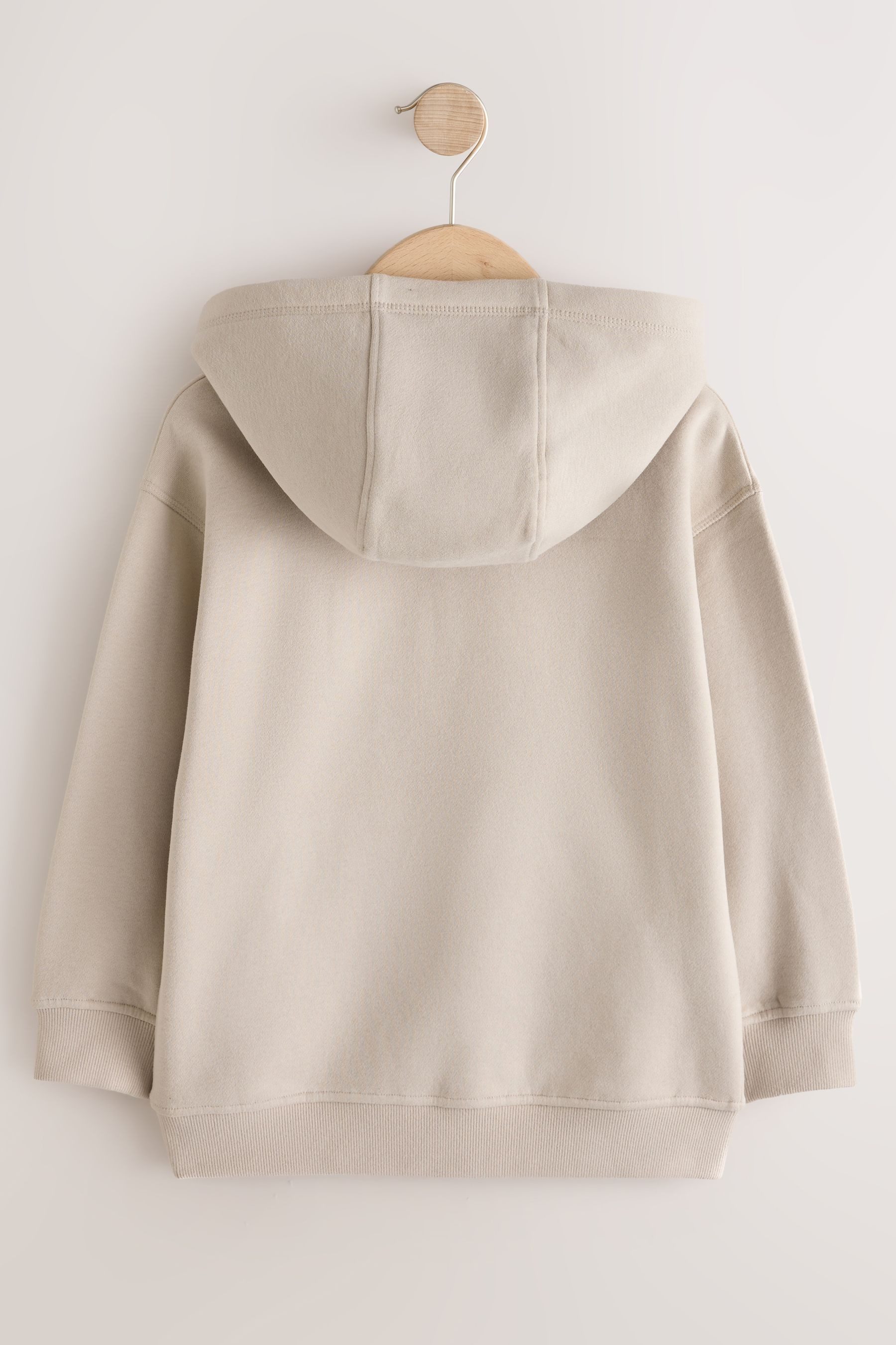 Next Kapuzensweatjacke Einfarbiges Jersey-Hoodie (1-tlg) – Bild 2 von 5