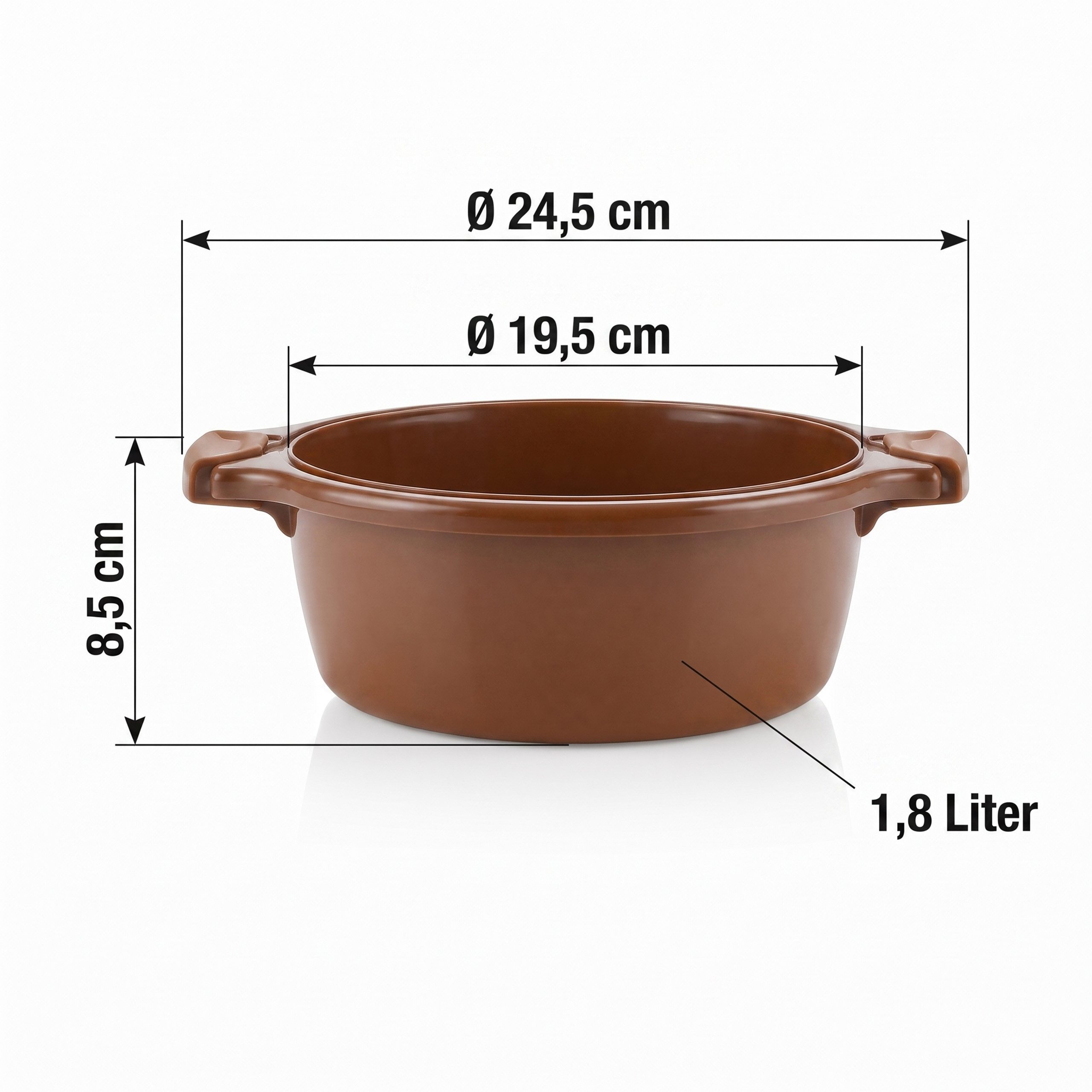 Lantelme Mikrowellenbehälter Mikrowellenschüssel 1,8 Liter gelb stapelbar, Kunststoff, (1-tlg., Für Mikrowelle, Gefrier- und Kühlschrank, Picknick), Schüssel Dampfventil, Spülmaschinengeeignet, Deutsche Herstellung