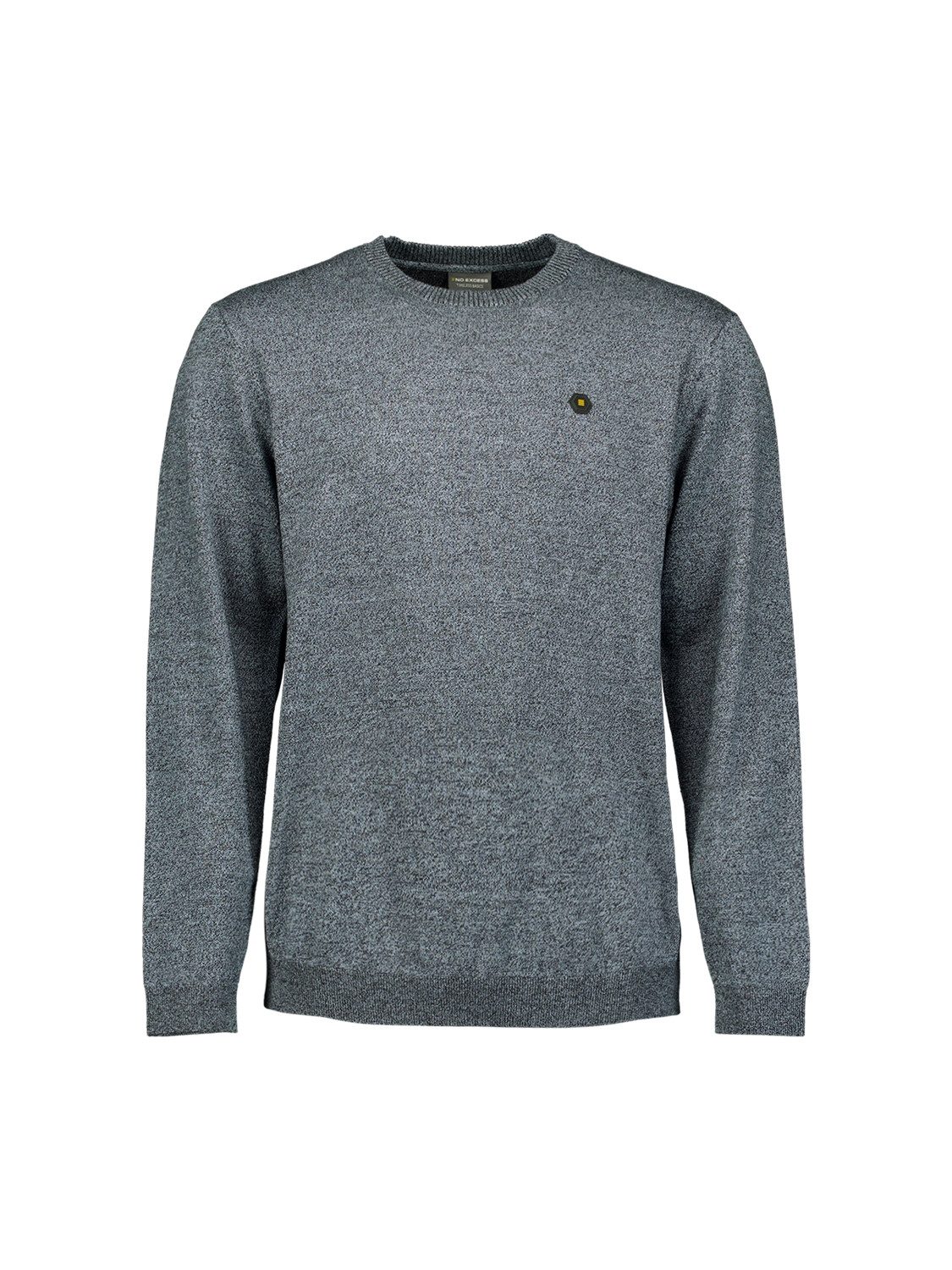 Strickpullover Pullover Crewneck 2 Coloured Melang