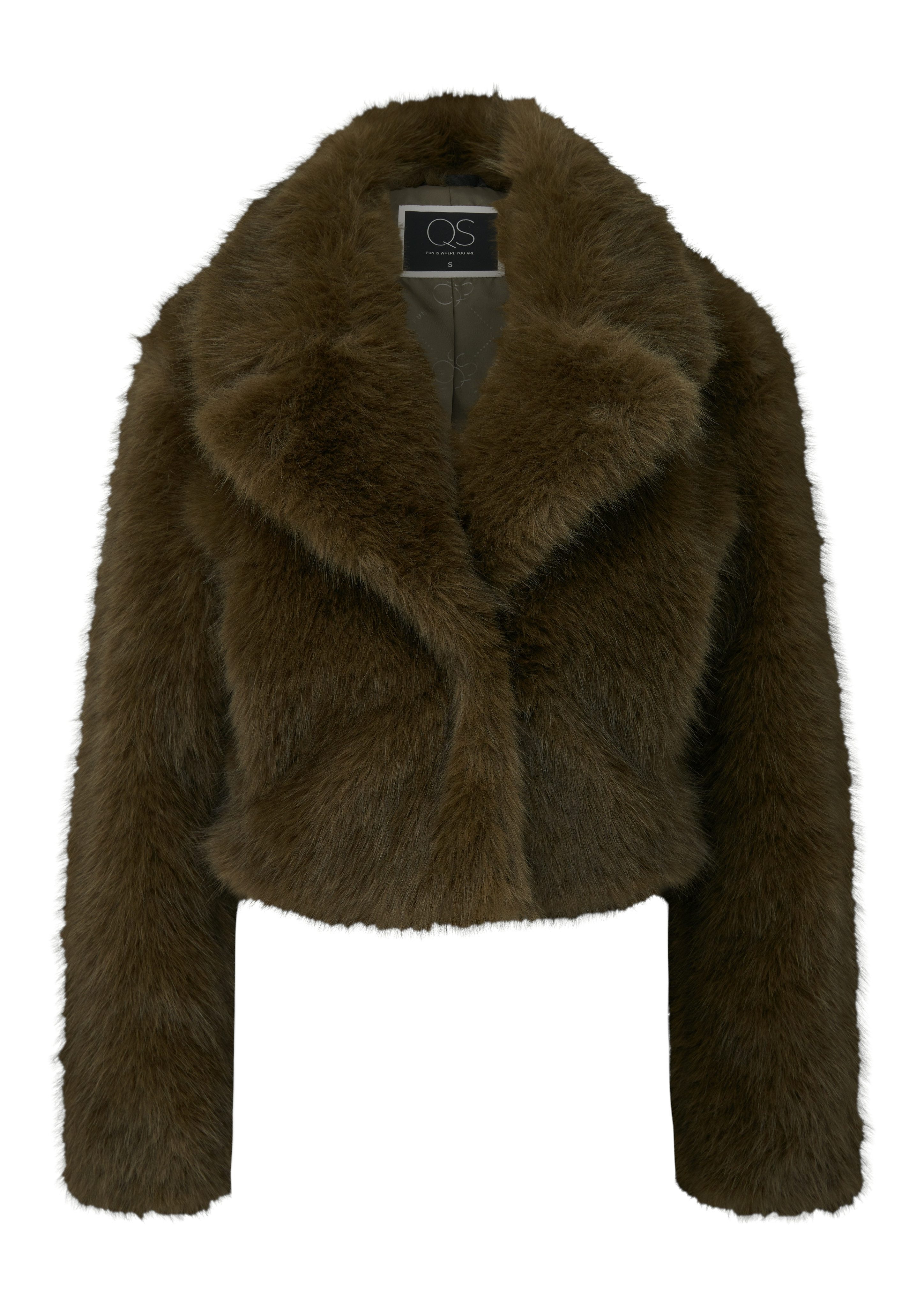 QS Jackenblazer in Felloptik