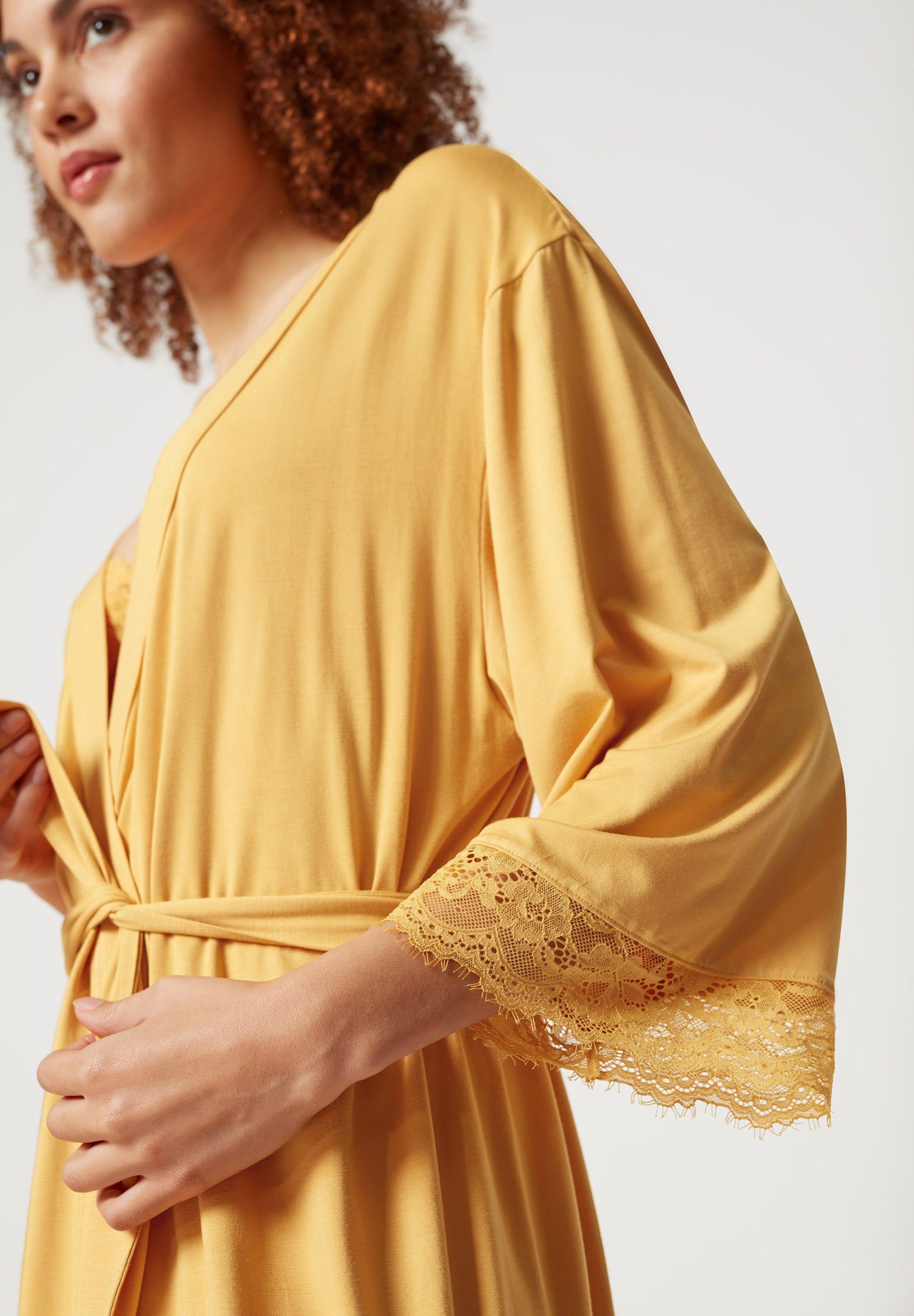 Gürtel, Damen mit Kimono Kimono Kimono-Kragen, Skiny Viskosemischung, Spitze, kurz, Design Edles