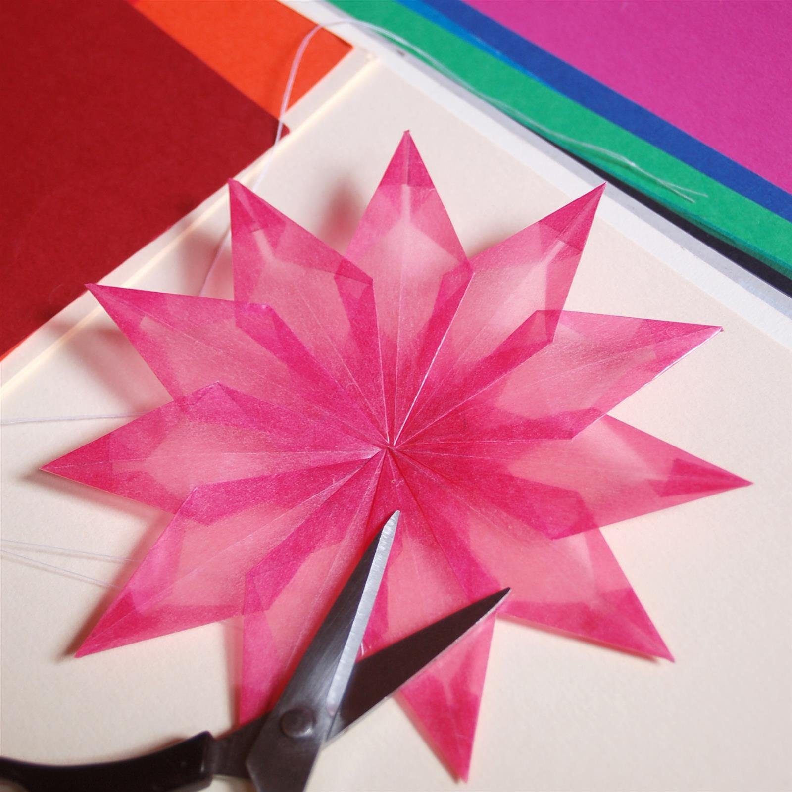 OfficeTree Transparentpapier Transparentpapier bunt, Buntes Transparentpapier zum Basteln von Laternen