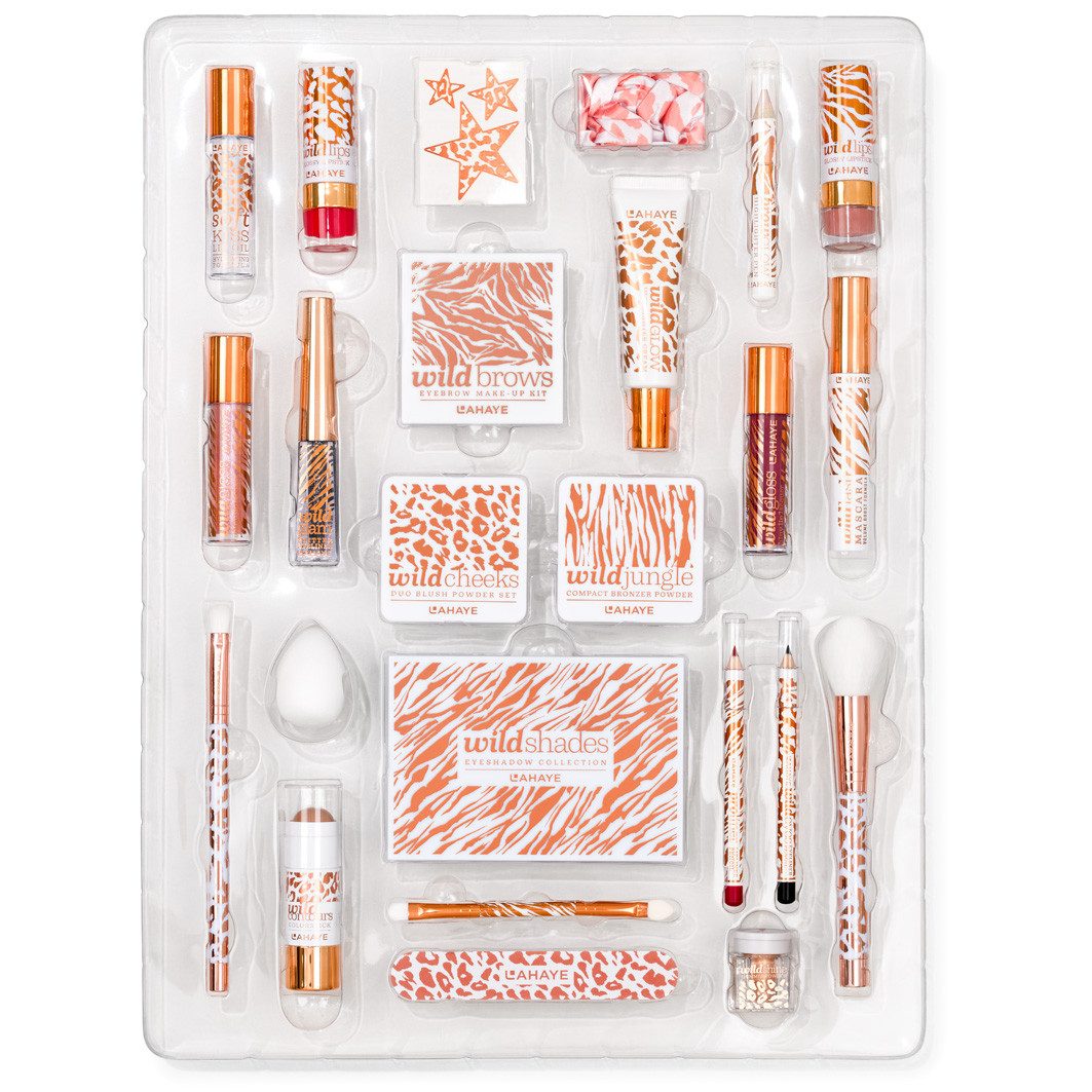 LAHAYE Adventskalender LAHAYE Make-Up Adventskalender "WILD X-MAS" 2025, LAHAYE, Geschenkset