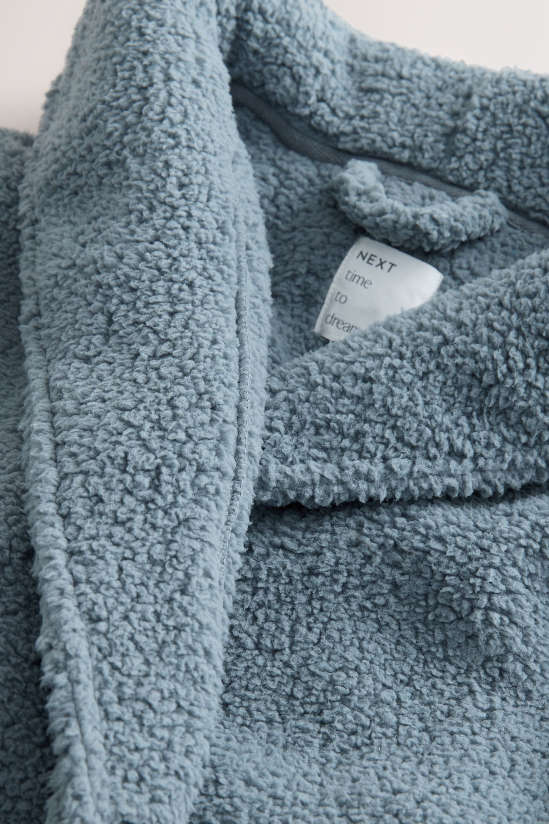 Next Damenbademantel Langer Teddy-Morgenmantel, Polyester (recycelt)