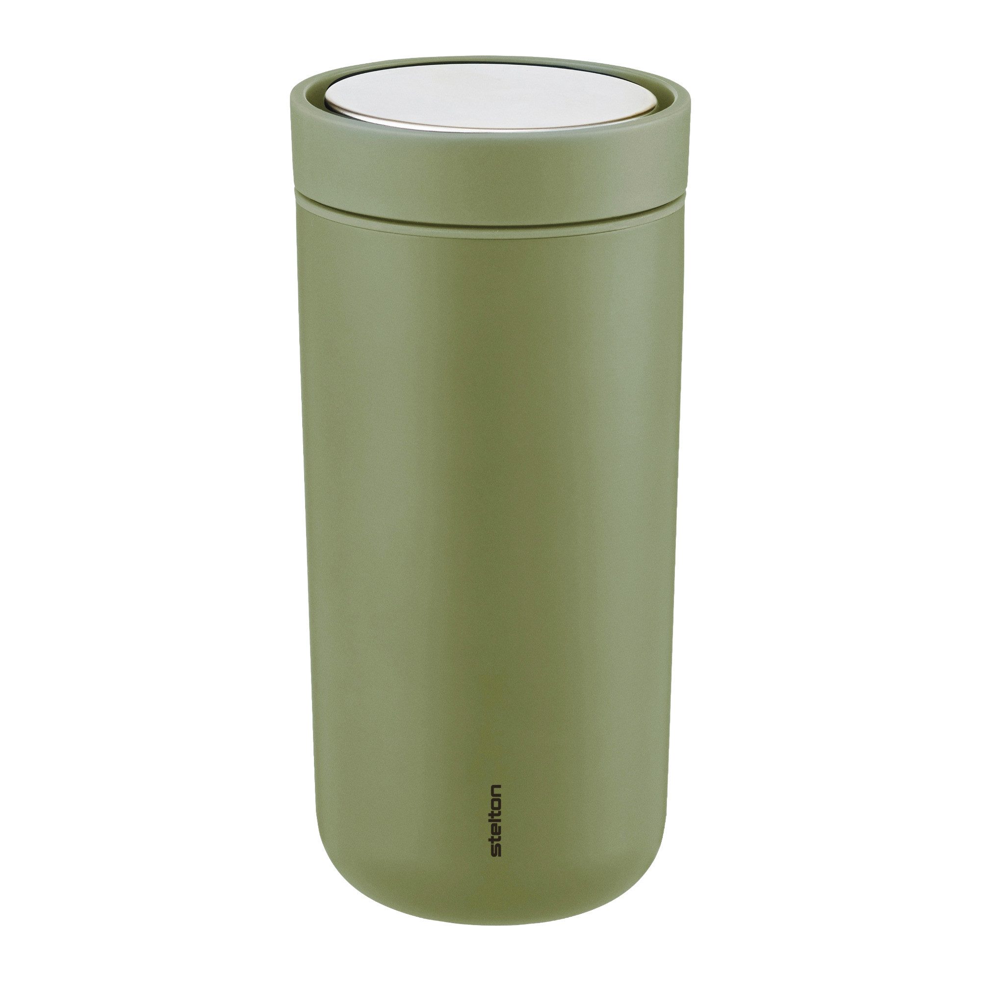 Stelton Thermobecher Stelton To Go Click Thermobecher 0.4 l, Silikon, Edelstahl, Pp-Kunststoff