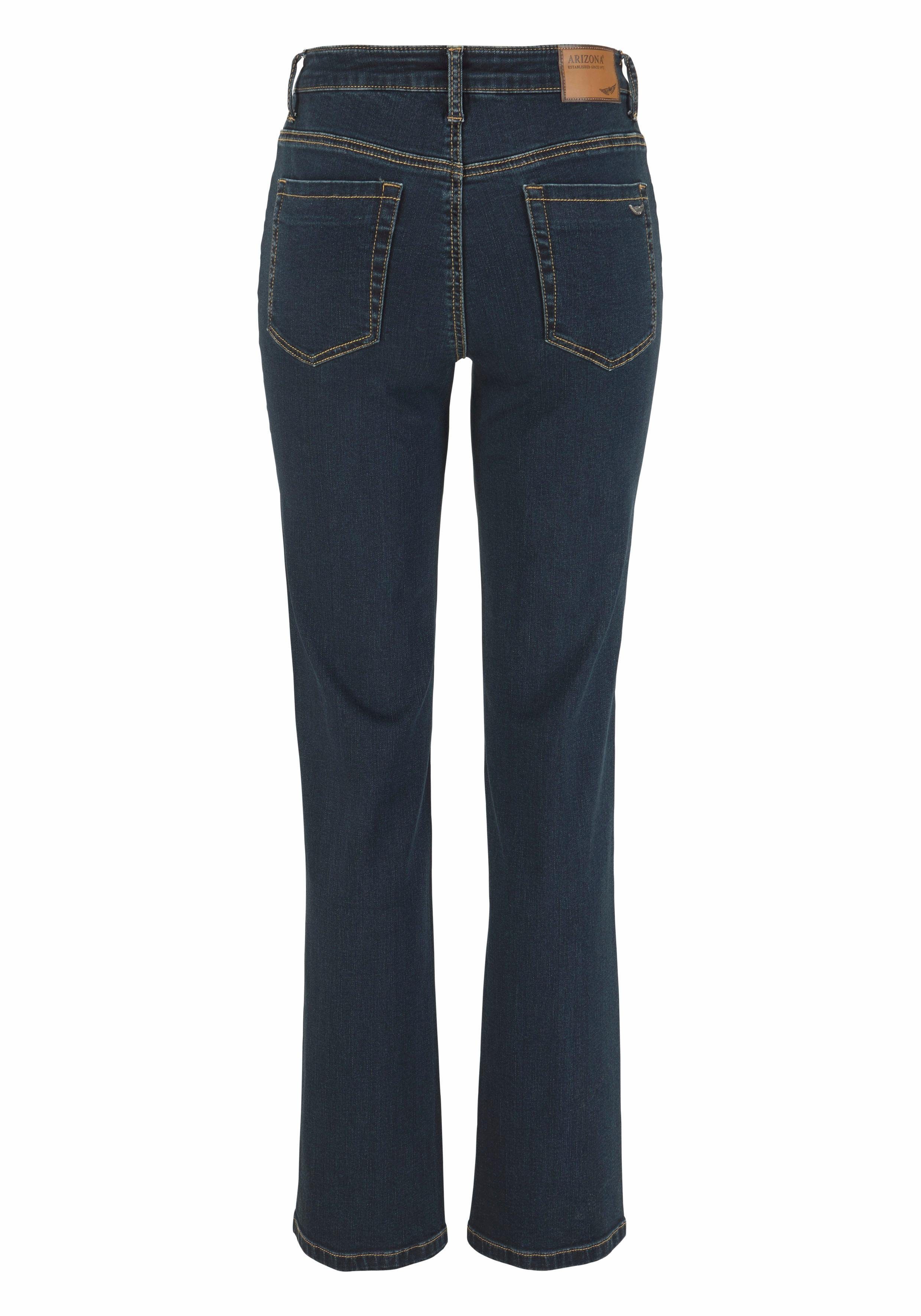 Arizona Gerade Jeans Curve-Collection hohe Leibhöhe, rinsed Waschung, cleaner Look