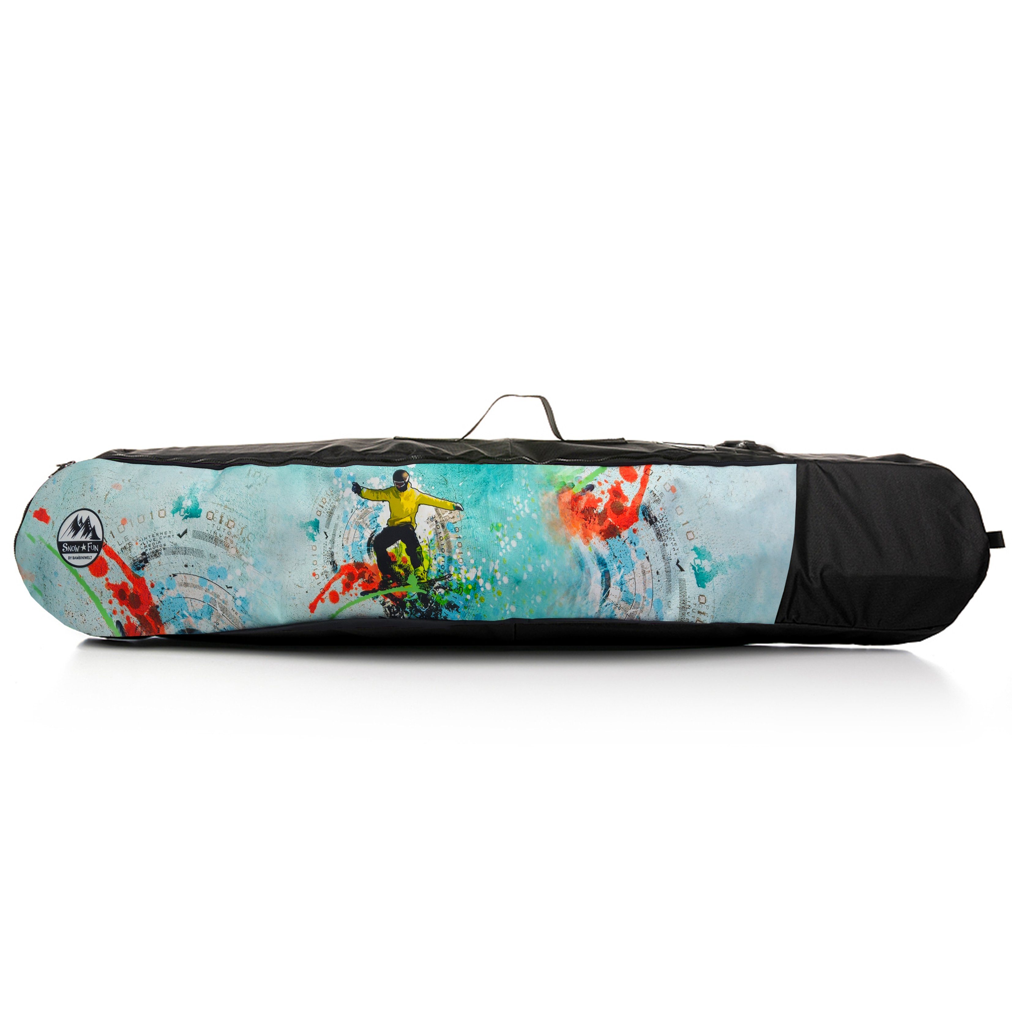 BambiniWelt by Rafael K. Sporttasche Snowboardtasche für Kinder Rucksack Board Bag viel Stauraum