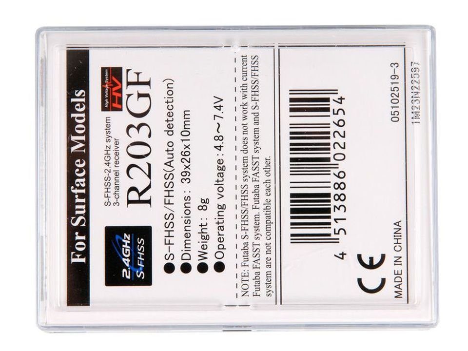 Futaba Futaba R203GF Empfänger 2,4 GHz FH/S RC-Fernsteuerung