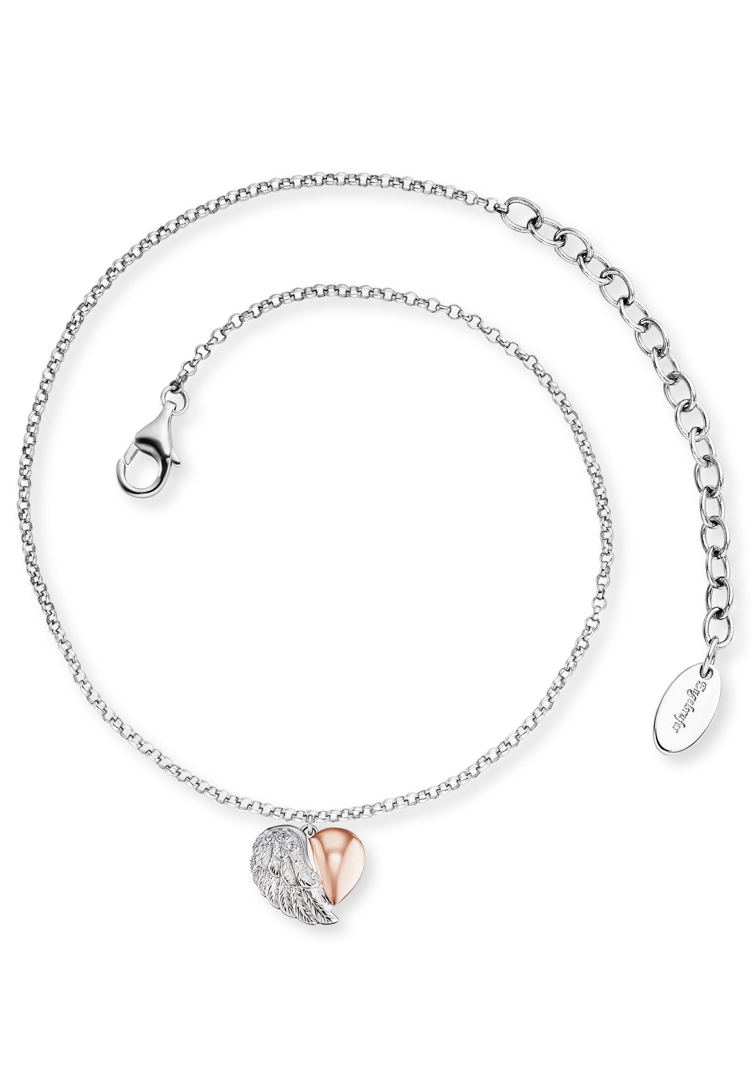 Engelsrufer Fußkette mit Anhänger Heartwing Bicolor günstig online kaufen