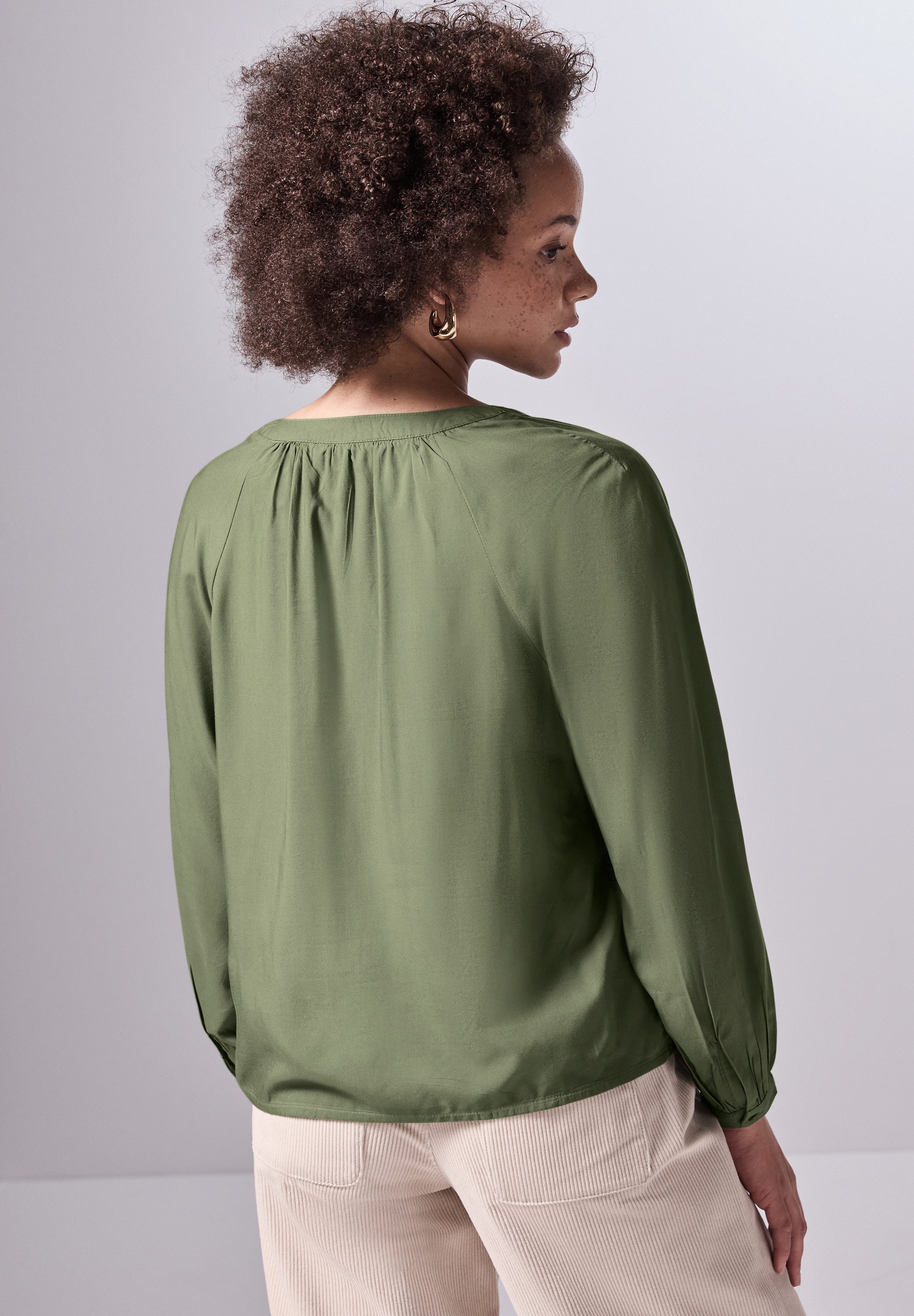 STREET ONE STUDIO Langarmbluse aus softer günstig online kaufen