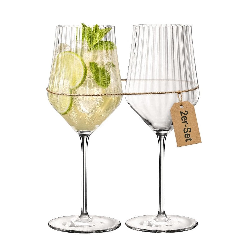 Der Porzellan-Laden Weinglas Der-Porzellan-Laden by Nachtmann Aperitivo Spritzglas 490 ml 2er Set, Kristallglas