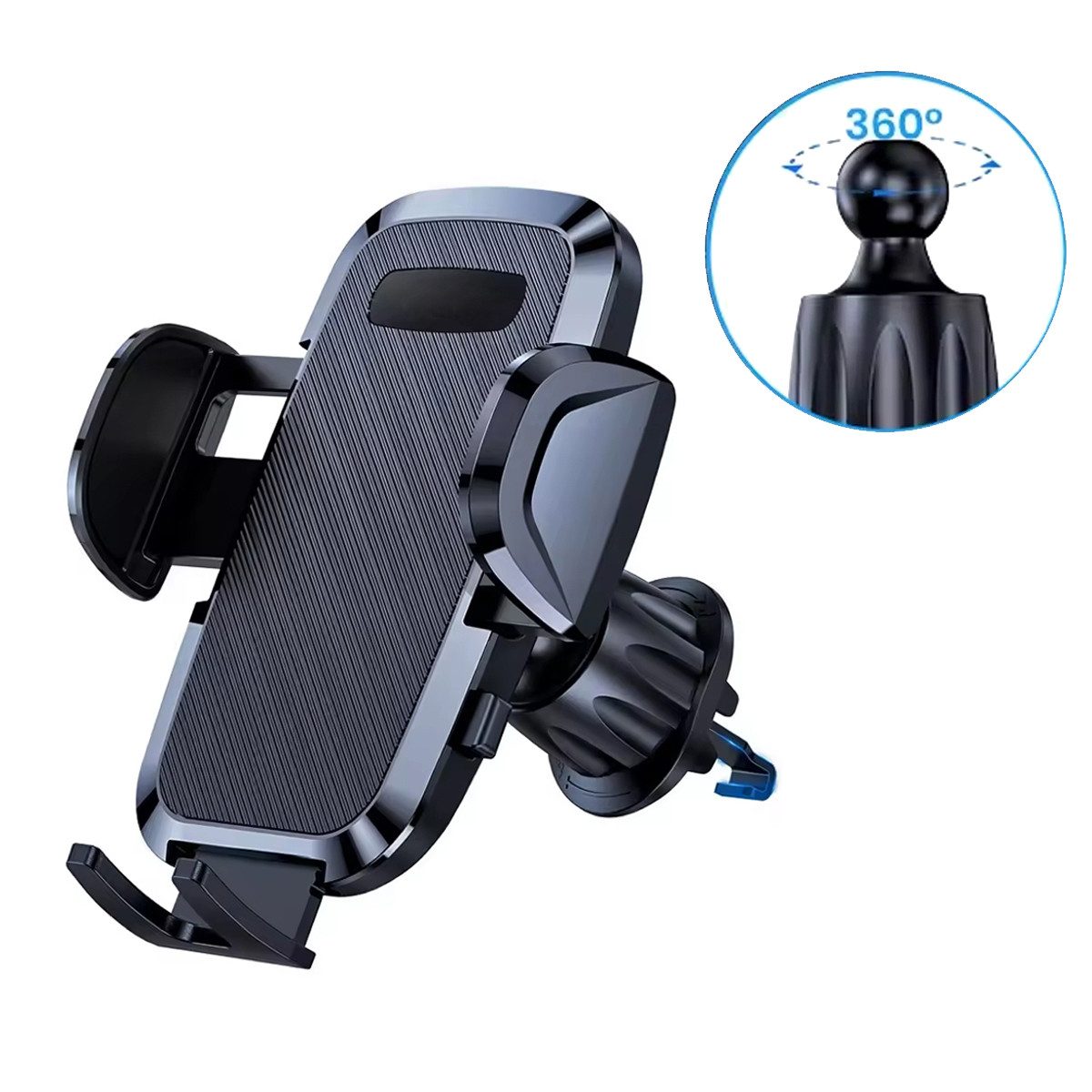 Handy-Halterung Handyhalterung 360° Drehbar Lüftungsschlitz Multifunktion mit Haken