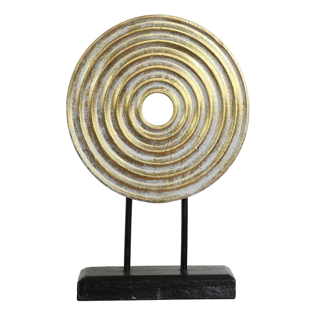 Oriental Galerie Dekofigur Goldenes Mandala Symbol Skulptur auf Sockel Groß gold Model 1 (1 St)