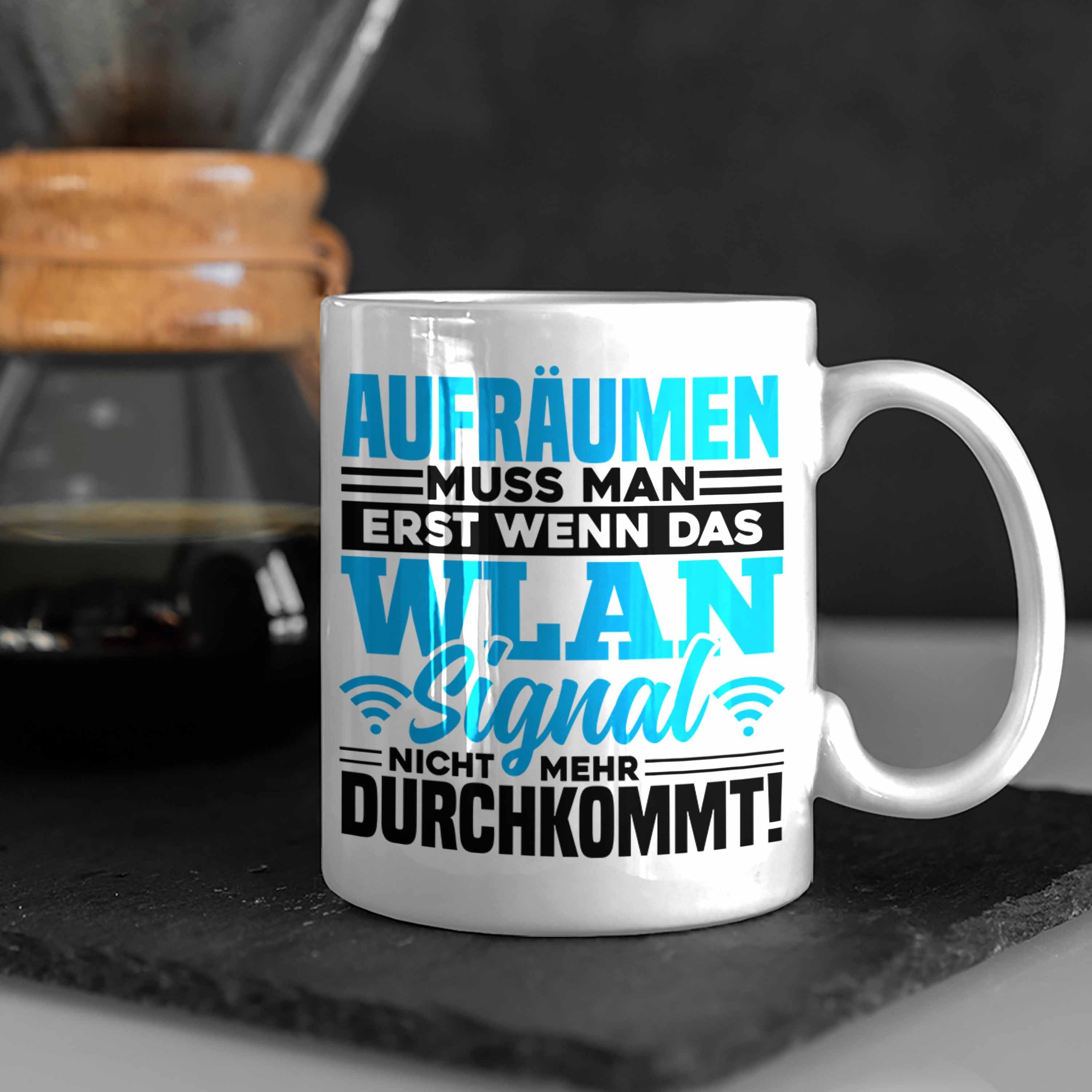 und Lustiger Tasse SIgnal für WLAN Tasse Gamer Weiss Spruch Jungs Geschenk Zocker Trendation Trendation -