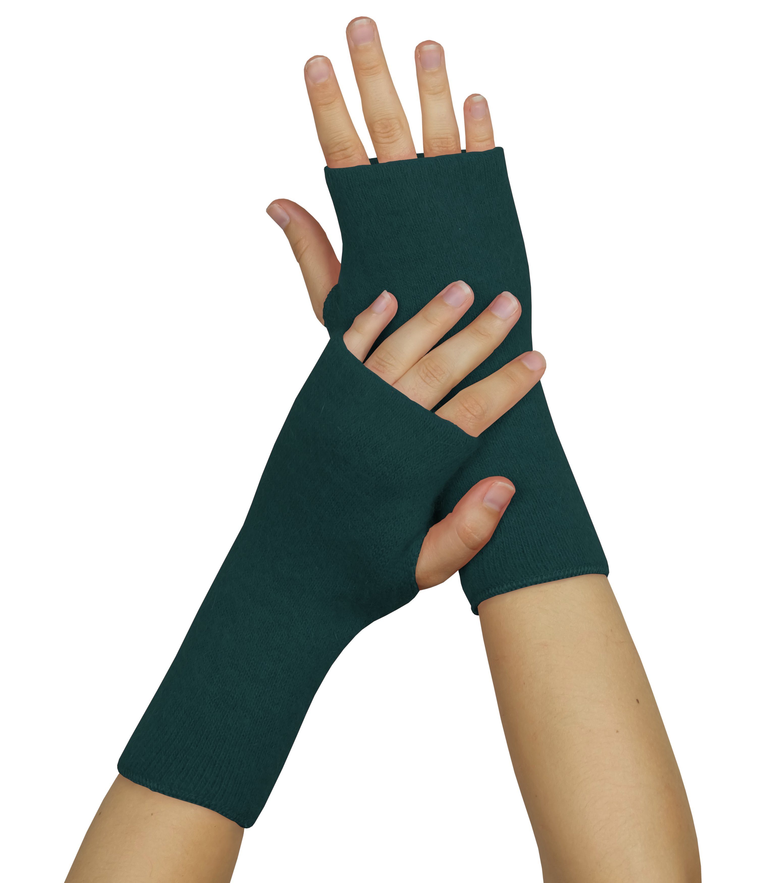 wobera NATUR Захисні манжети kuschelige Pulswärmer/Armstulpen mit Daumenloch mit Schurwolle&Seide