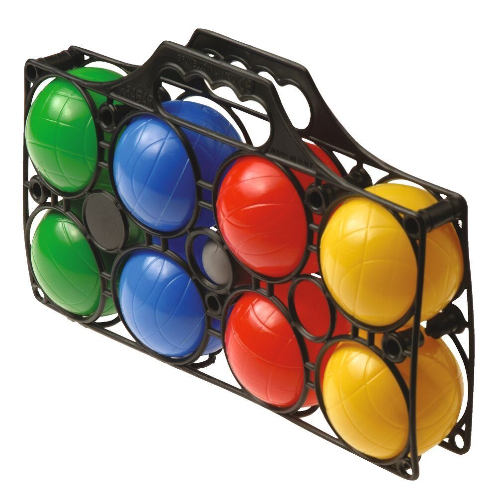 Spielball Boccia, Mit 8 farbigen Kunststoffkugeln