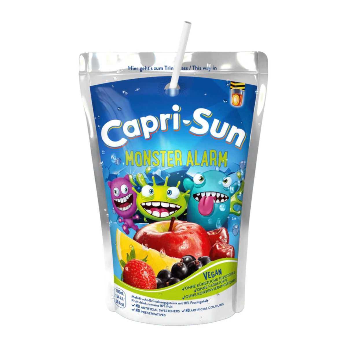CAPRI-SUN Softgetränk, Capri Sun Monster Alarm Mehrfruchtsaft Erfrischungsgetränk 10x200ml