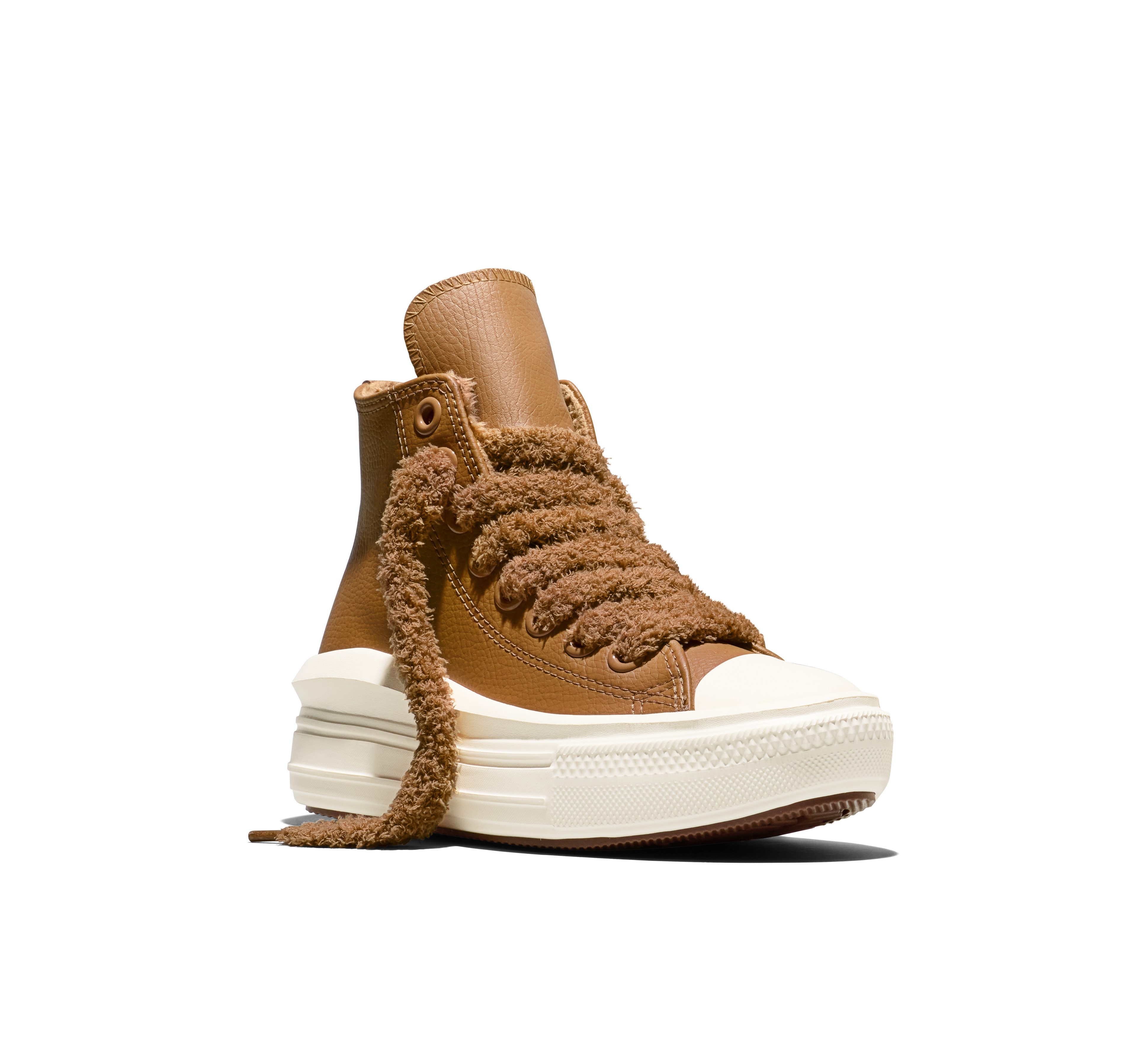 Converse Chuck Taylor All Star Move Sneaker (für Jugendliche) wetterfestes Leder, gefüttert, Teddylaces