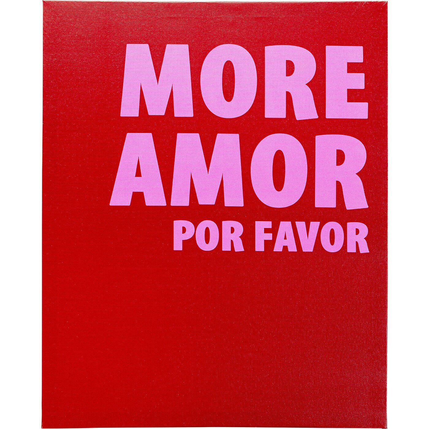 Kare Design Bild More Amor, Slogan, günstig online kaufen