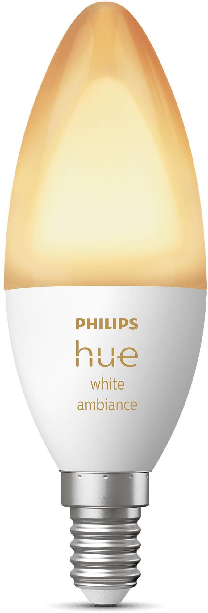 Philips Hue LED-Leuchtmittel White / White & Color Ambiance Kerze 470lm, E14, 1 St., Farbwechsler