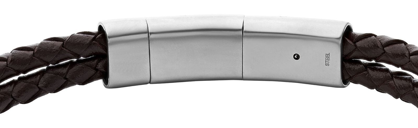 Fossil Lederarmband D-Link Leather Bracelet, aus echtem Leder