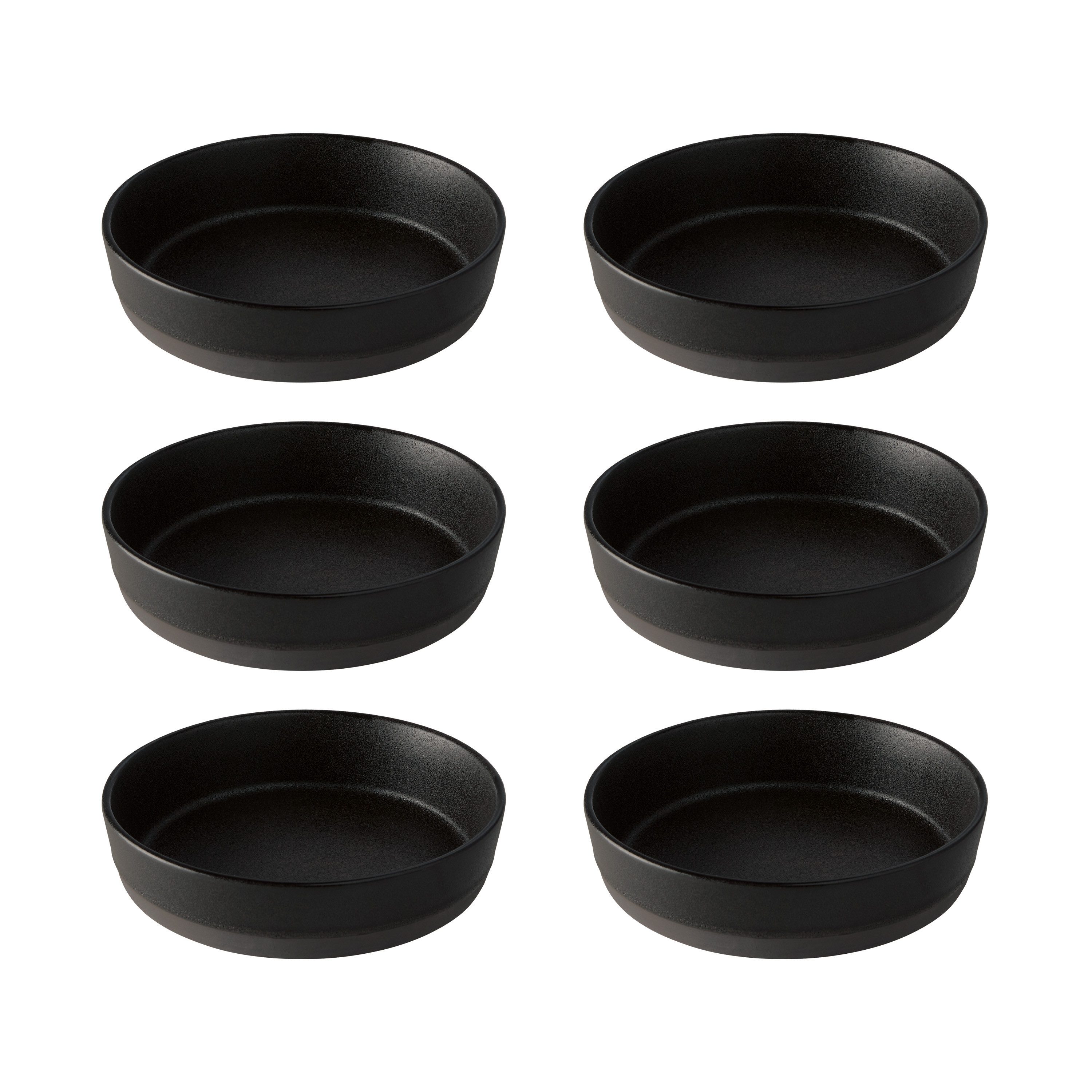 aida RAW Suppenteller RAW, (6 St), Teller Set, Steinzeug, Ø 19 cm