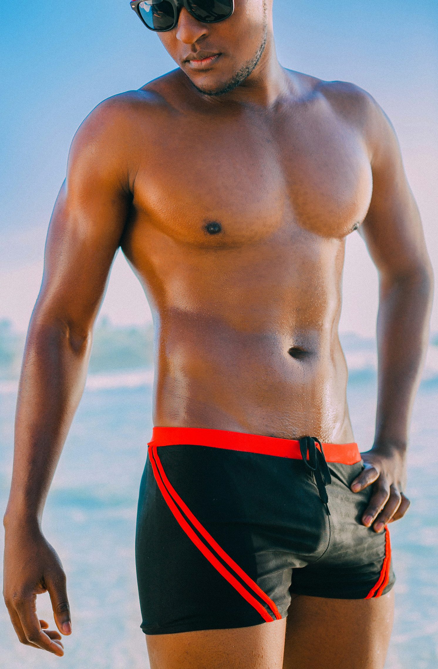 Luvanni Boxer-Badehose Badehose Herren Schnelltrocknende Beachshorts Badesh günstig online kaufen