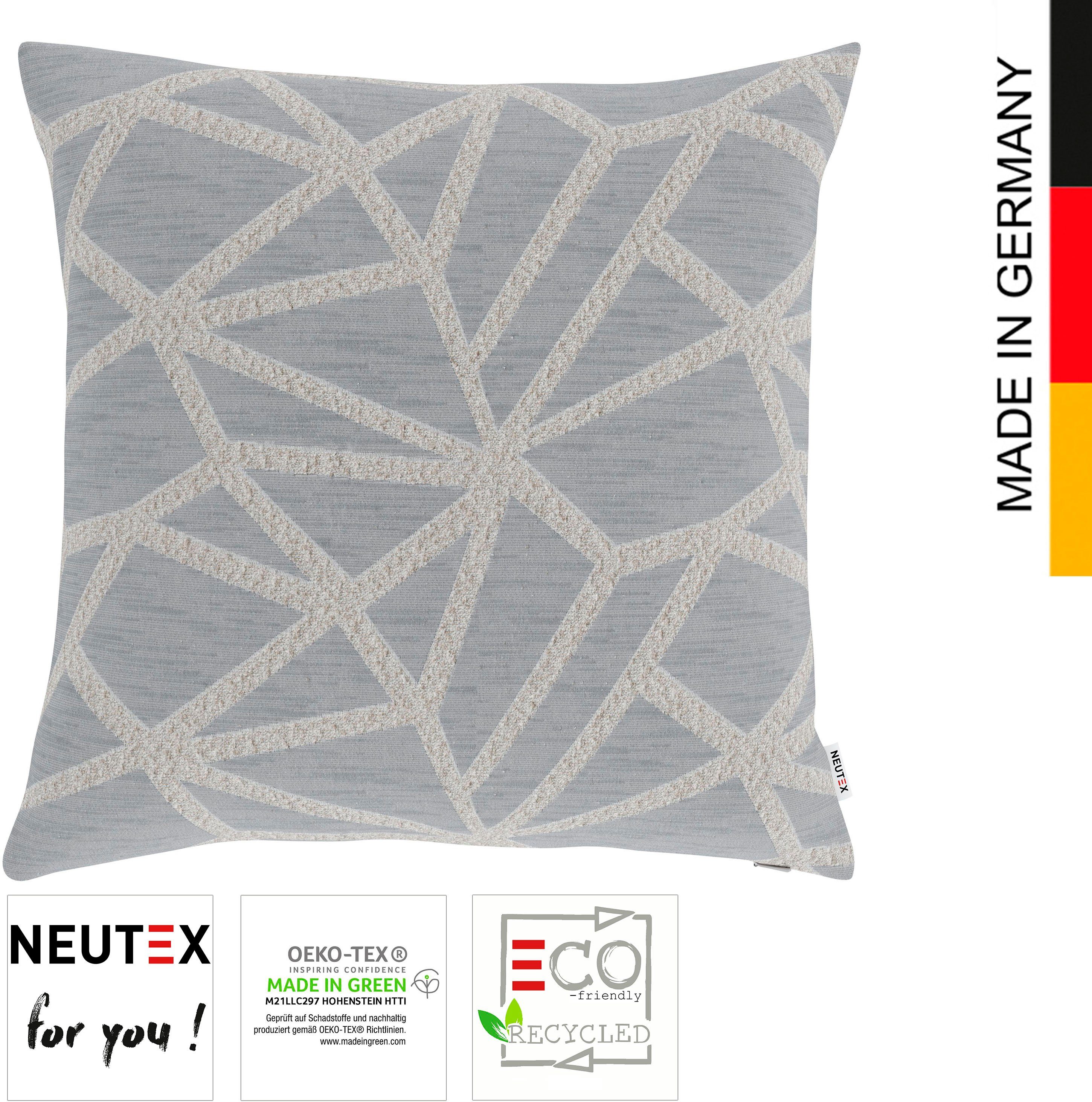 Stück), you! ohne Kissenhülle Net in Green (1 Made for Füllung Neutex Eco, silberfarben zertifiziert, wollweiß